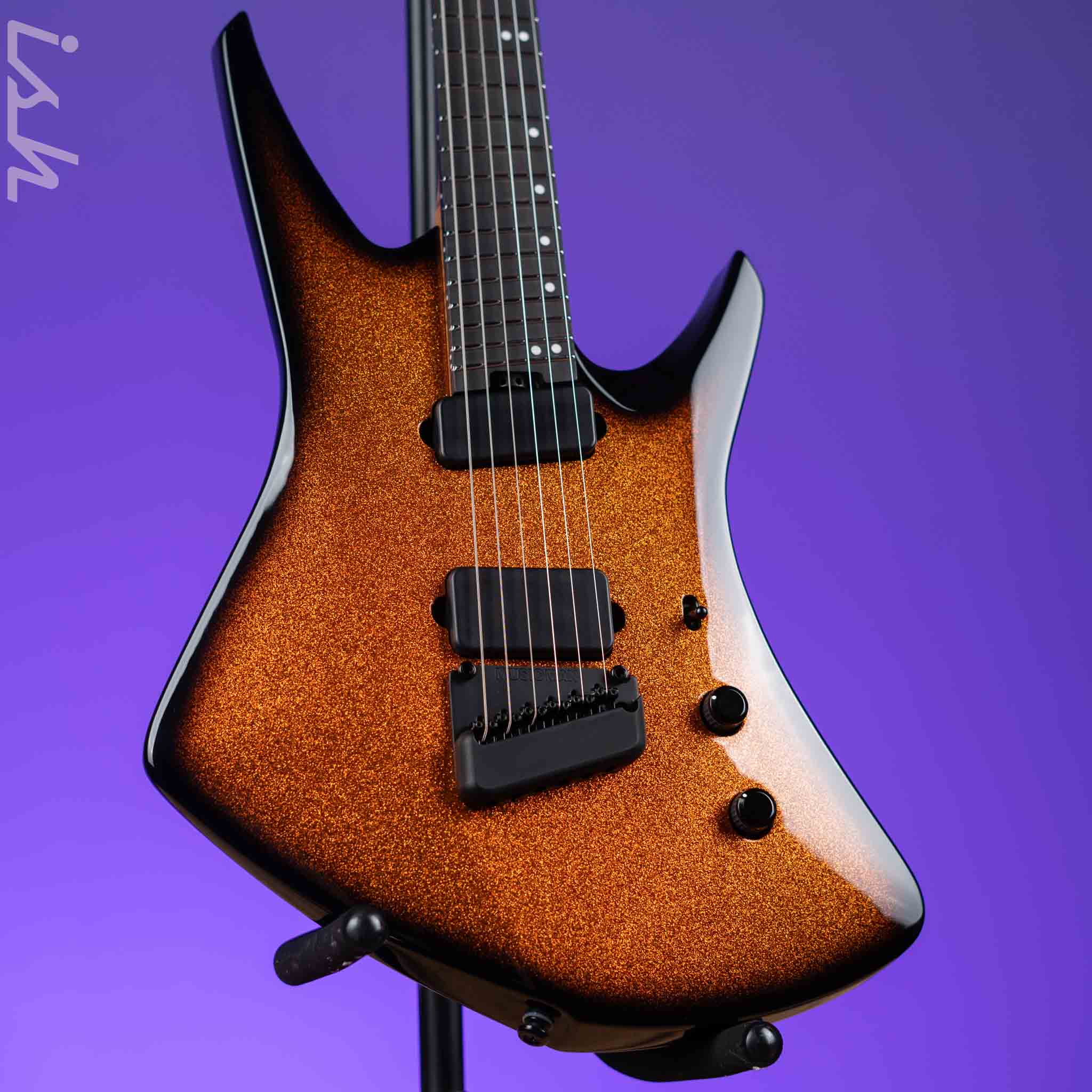 Ernie Ball Music Man Kaizen 6 Electric Guitar Ember Burst Metal Flake Demo