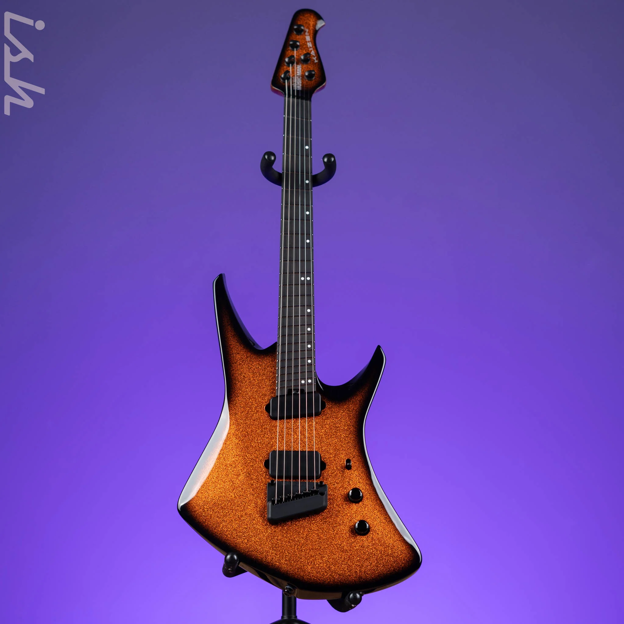 Ernie Ball Music Man Kaizen 6 Electric Guitar Ember Burst Metal Flake Demo - Image 2