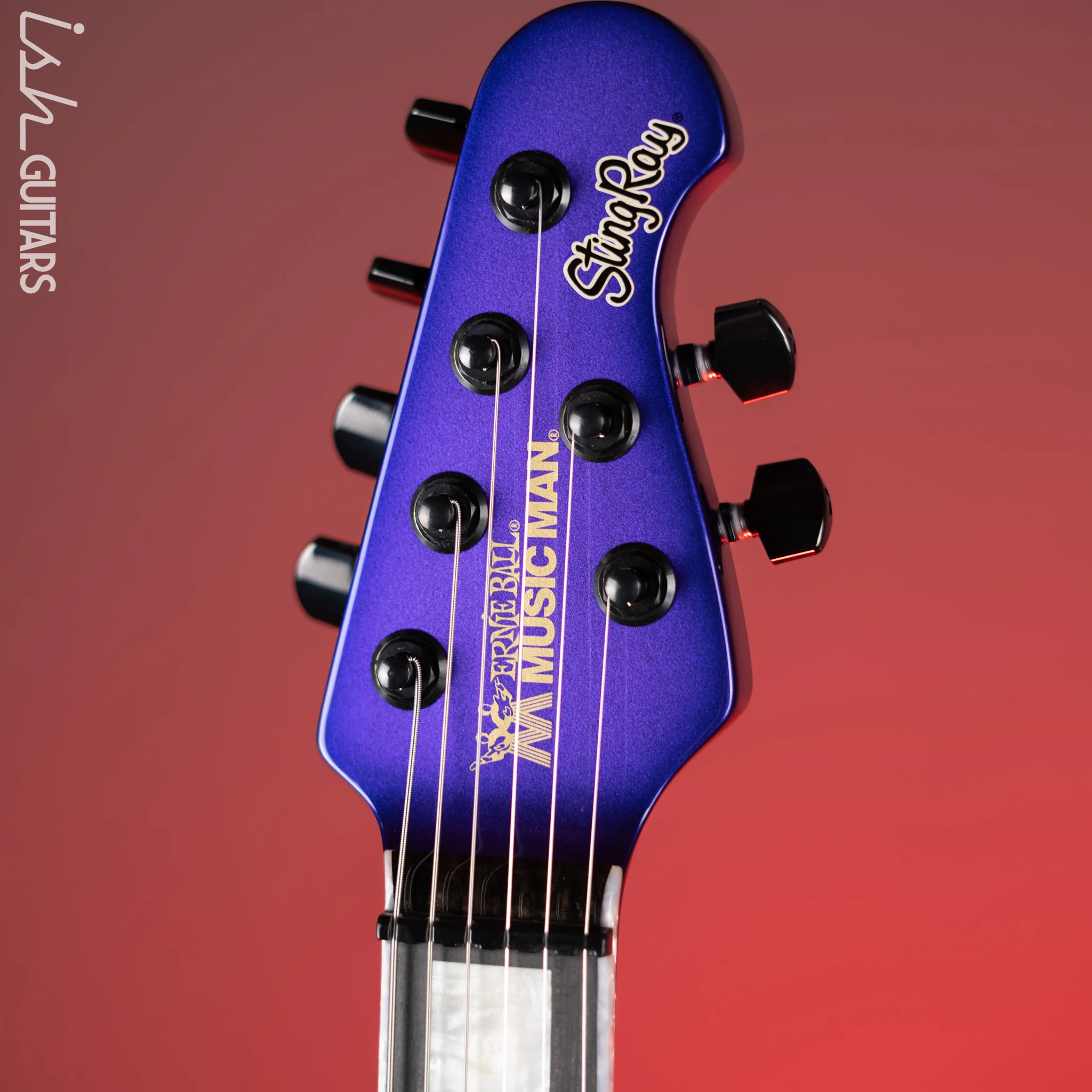 Ernie Ball Music Man Sting Ray HT Electric Guitar Plum Crazy Burst BFR - Image 6
