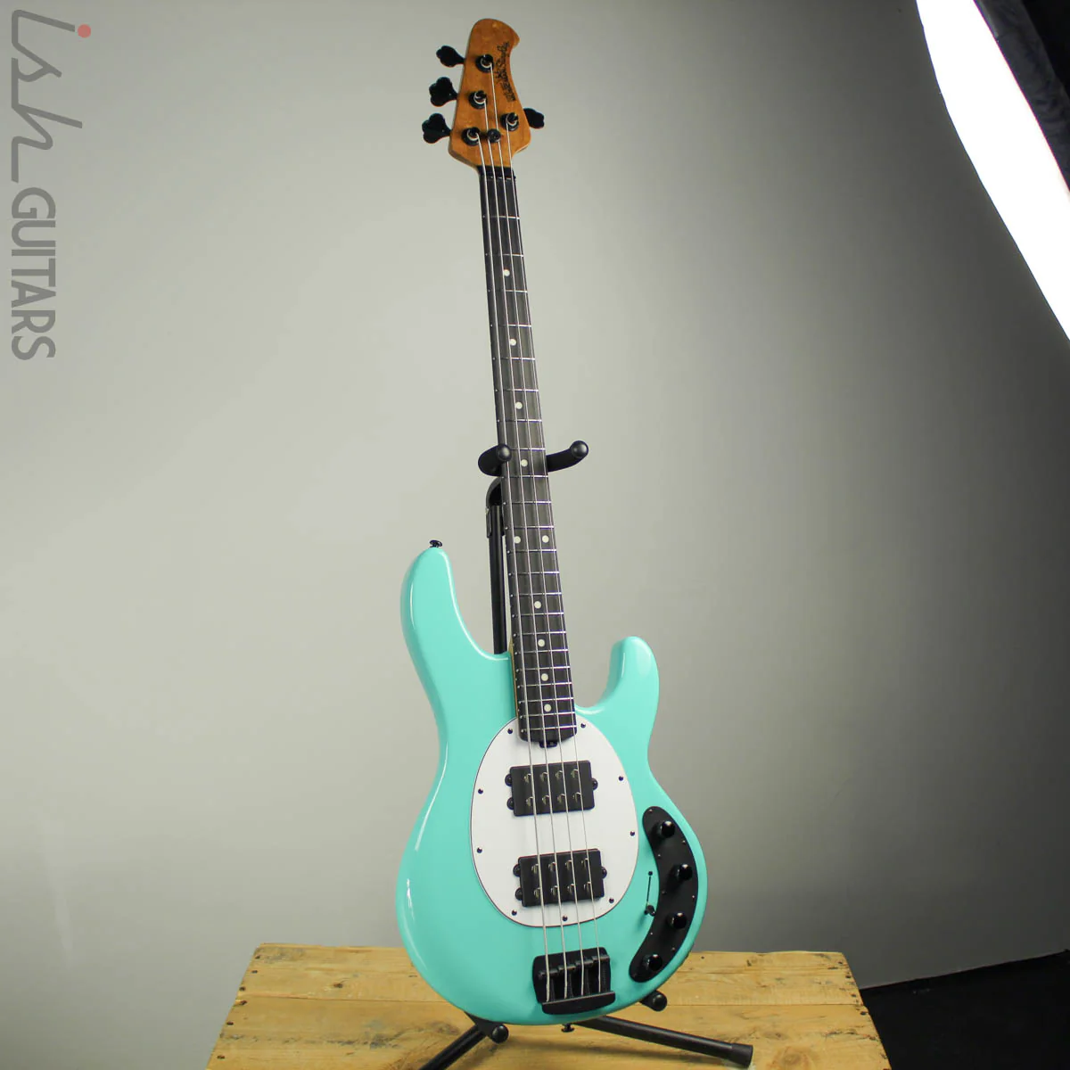 Ernie Ball Music Man StingRay Special 4 HH Cruz Teal Ebony Fretboard - Image 2