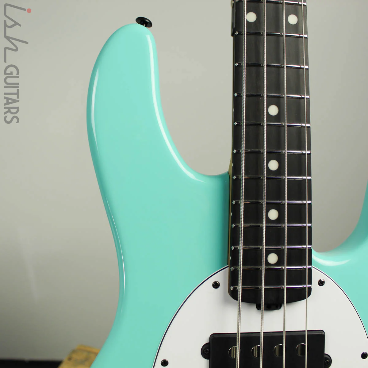 Ernie Ball Music Man StingRay Special 4 HH Cruz Teal Ebony Fretboard - Image 3