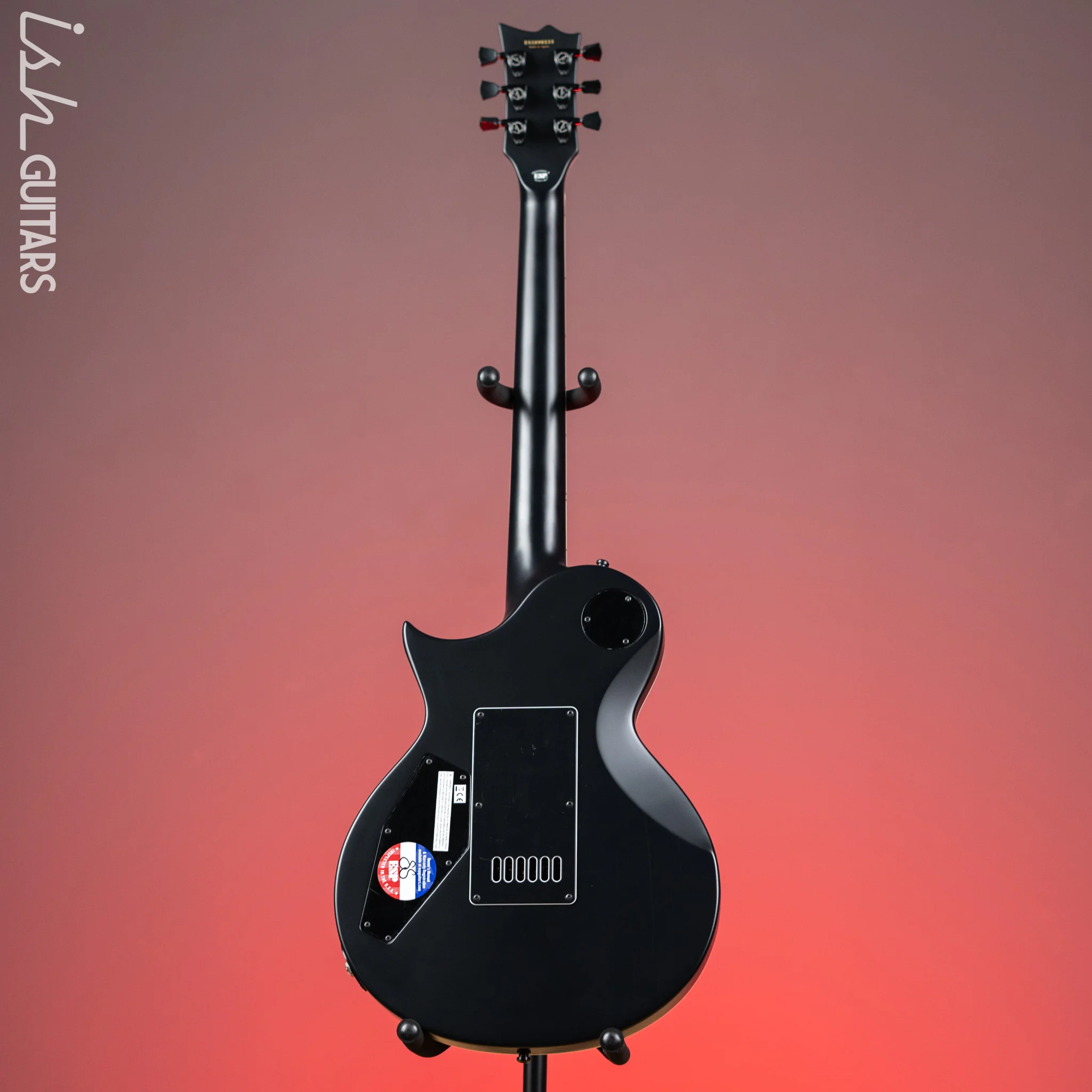 ESP E-II Eclipse EverTune Electric Guitar Black Satin Demo - Image 6
