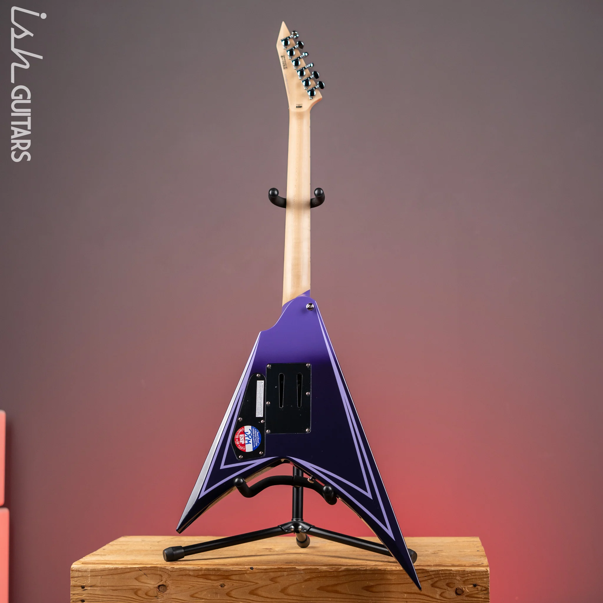 ESP LTD Alexi Laiho Hexed Signature Electric Guitar Purple Fade Demo - Image 7