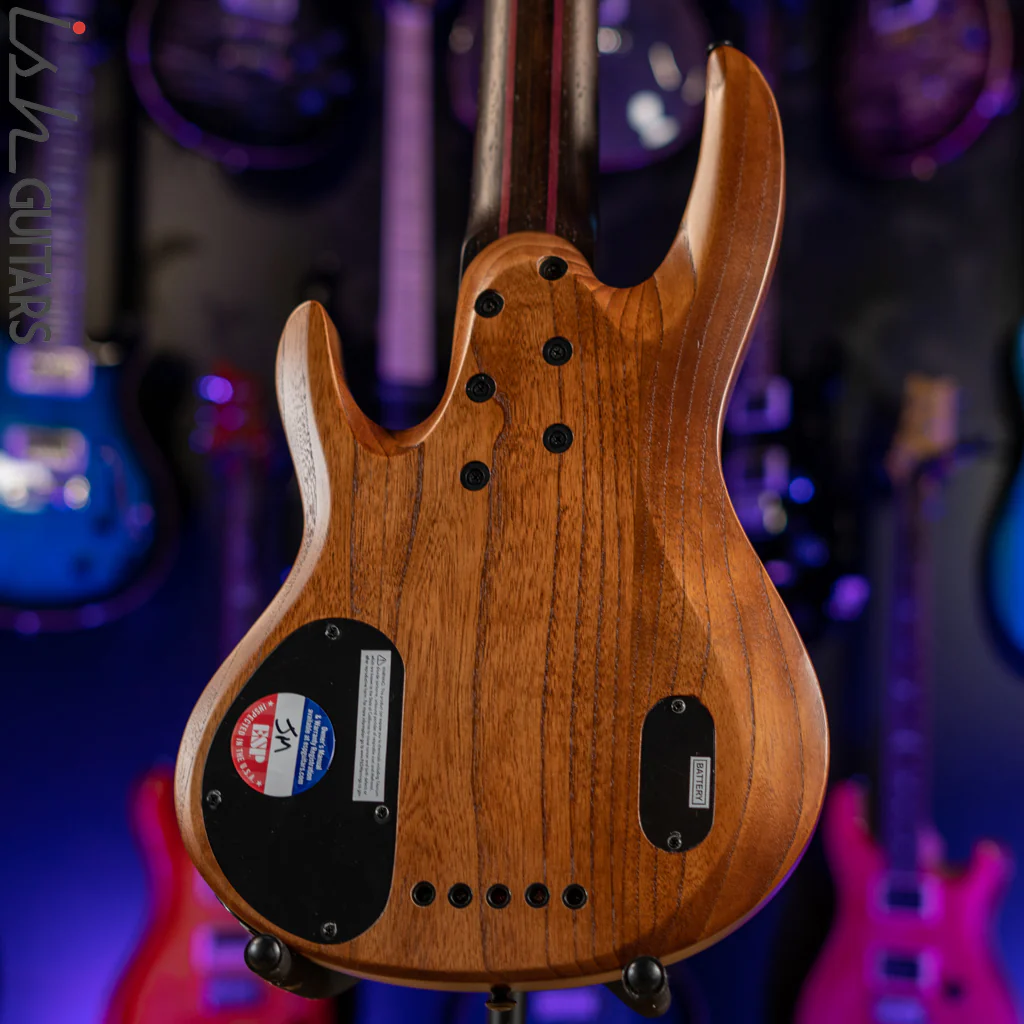 ESP LTD B-1005 5-String Bass Bocote Top Natural Satin Demo - Image 7