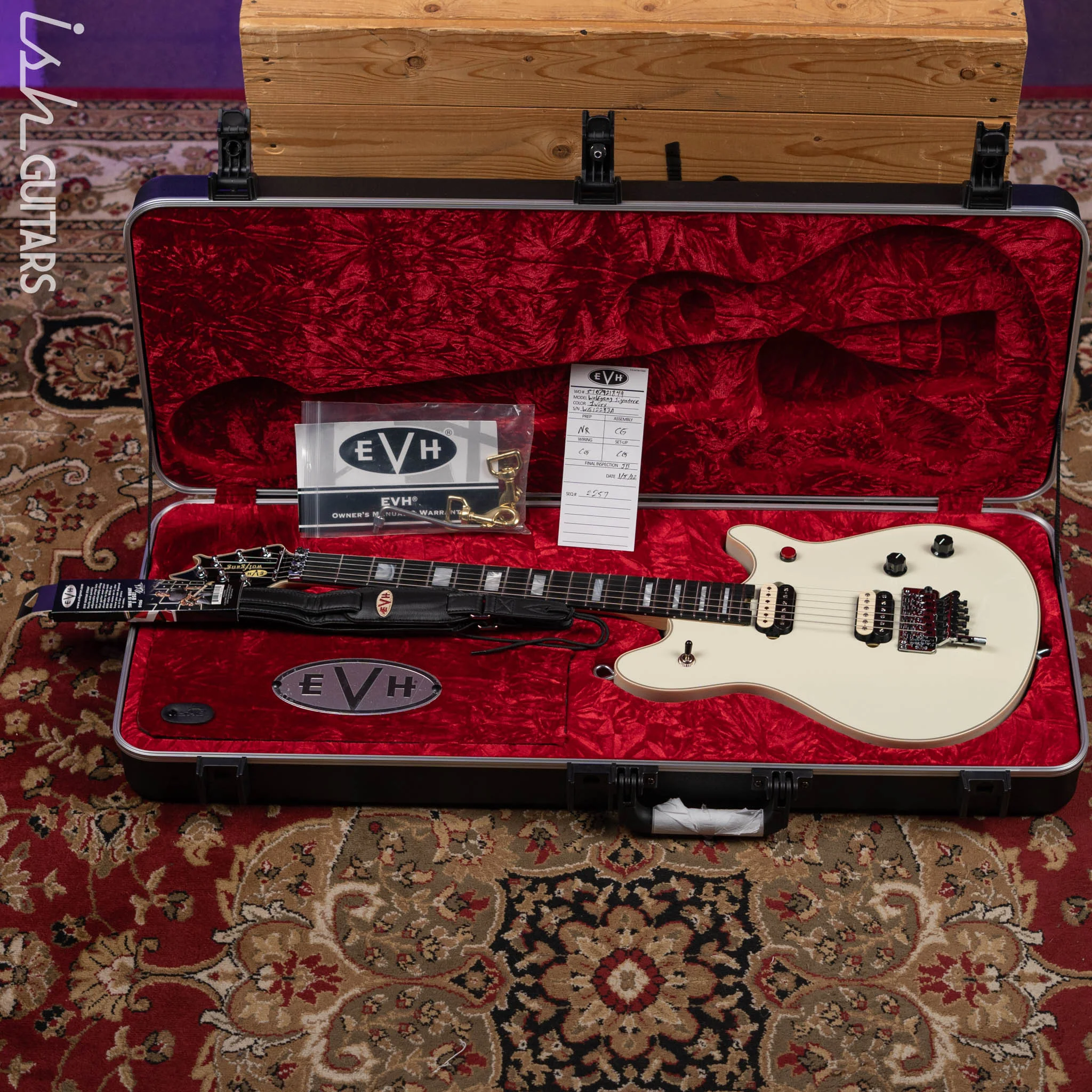 EVH USA Series Wolfgang Signature Ivory w/ Ebony Fretboard - Image 11