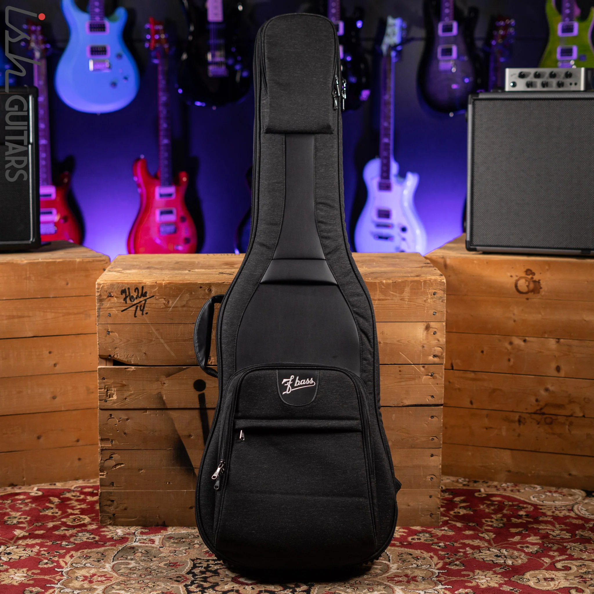 F Bass BN5 5-String Bass Black and White Ceruse - Image 12