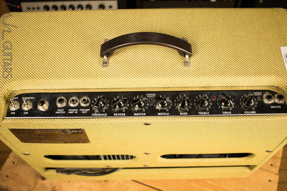 Fender Blues Deluxe Reissue Tweed Electric Guitar Amp - Image 6