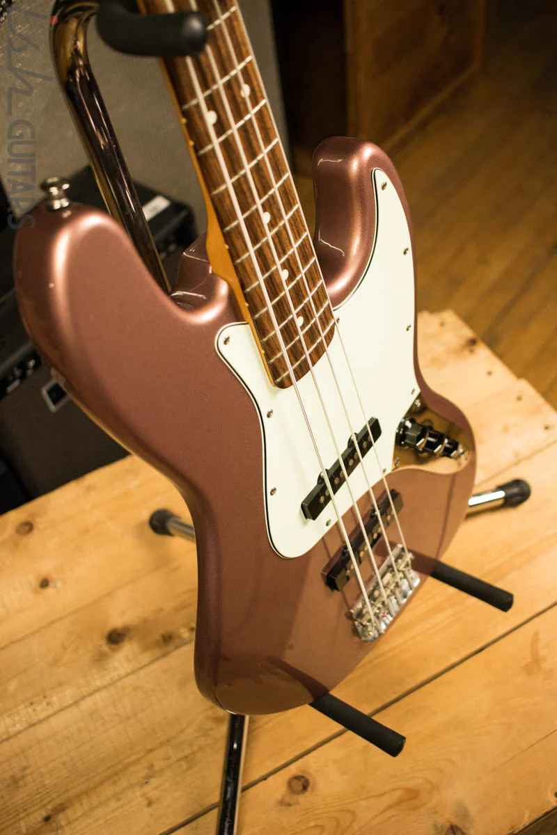2003 Fender Jazz Bass FSR Burgundy Mist Metallic MIM #37 - Image 7