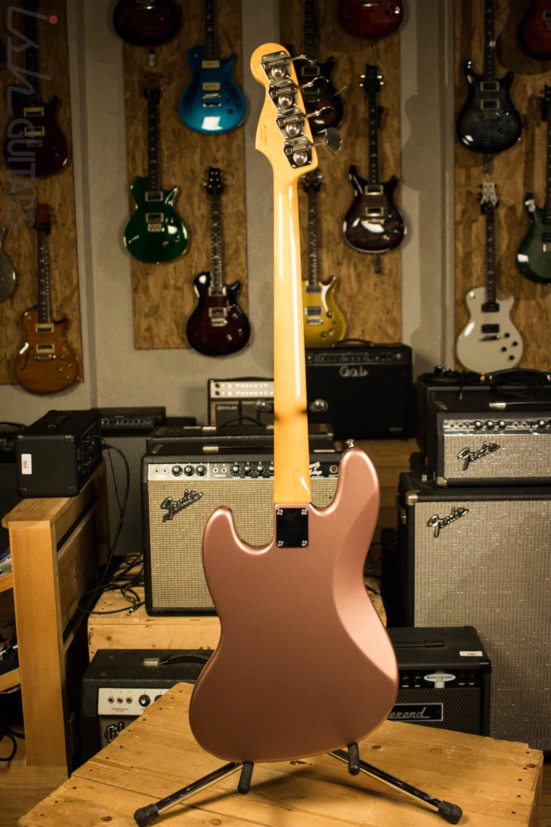 2003 Fender Jazz Bass FSR Burgundy Mist Metallic MIM #37 - Image 9