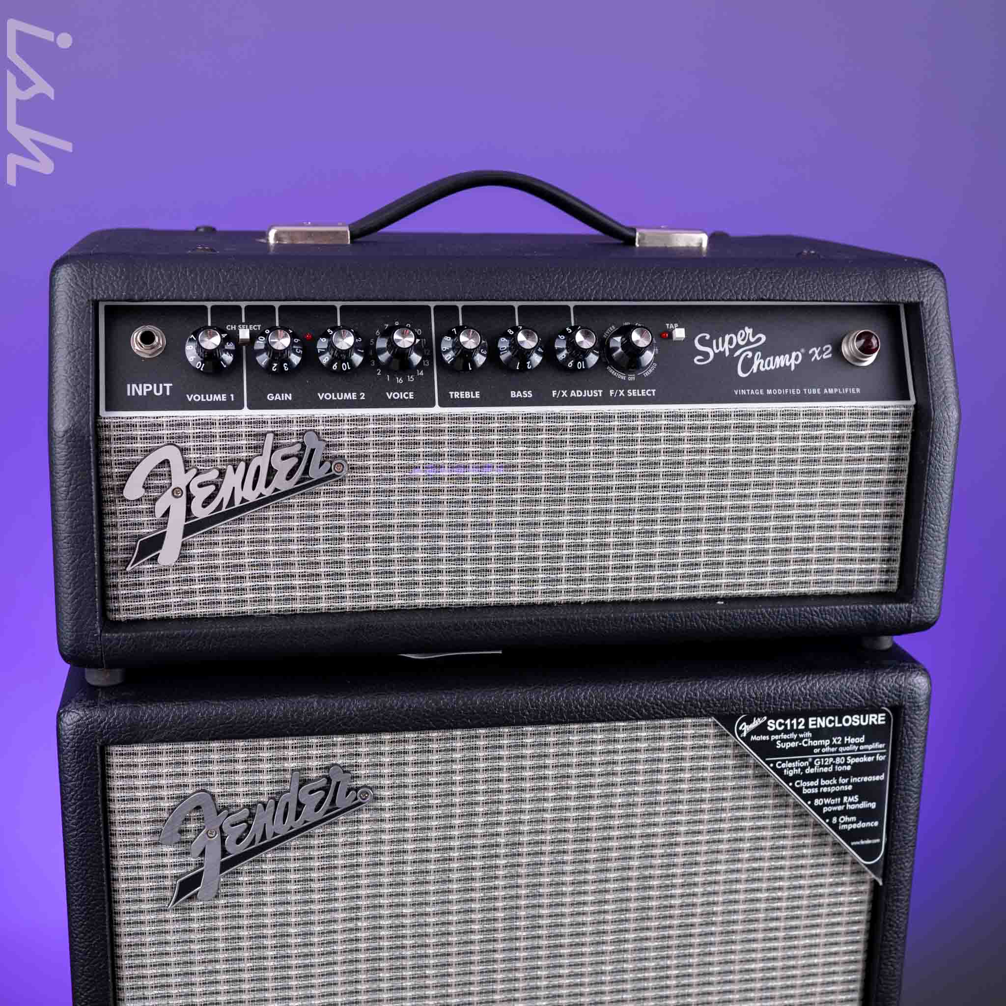 Fender Super Champ x2 Vintage Modified Tube Amplifier w/ Fender SC112 Cabinet - Image 2