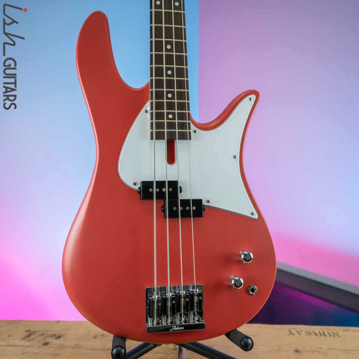 Fodera Monarch P Classic Standard Classic 4 String Satin Fiesta Red