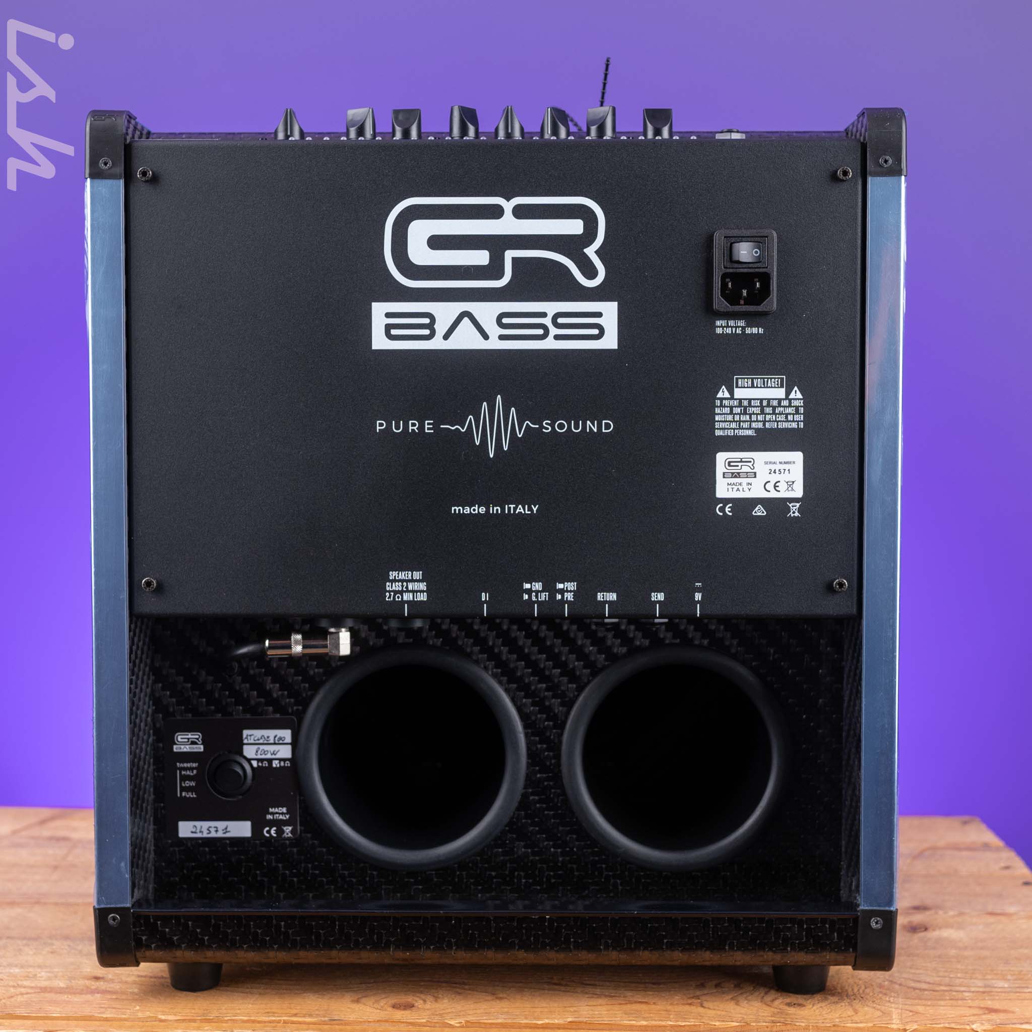 GR Audio Bass Cube 800 Combo Amp Carbon Fiber 800 W 1x12" 8 Ohm - Image 2