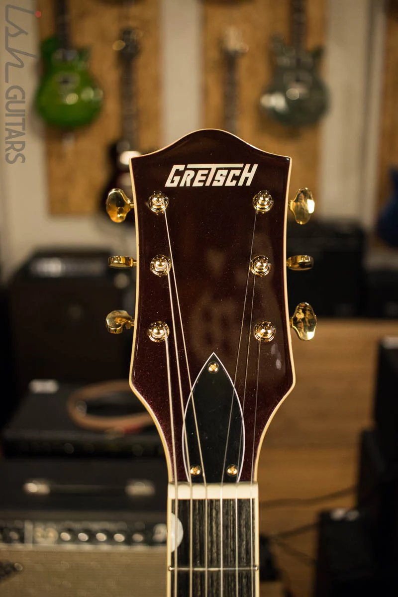 Gretsch G5420TG Electromatic 135th Anniversary LTD - Two Tone Dark Cherry Metallic on Casino Gold - Image 5