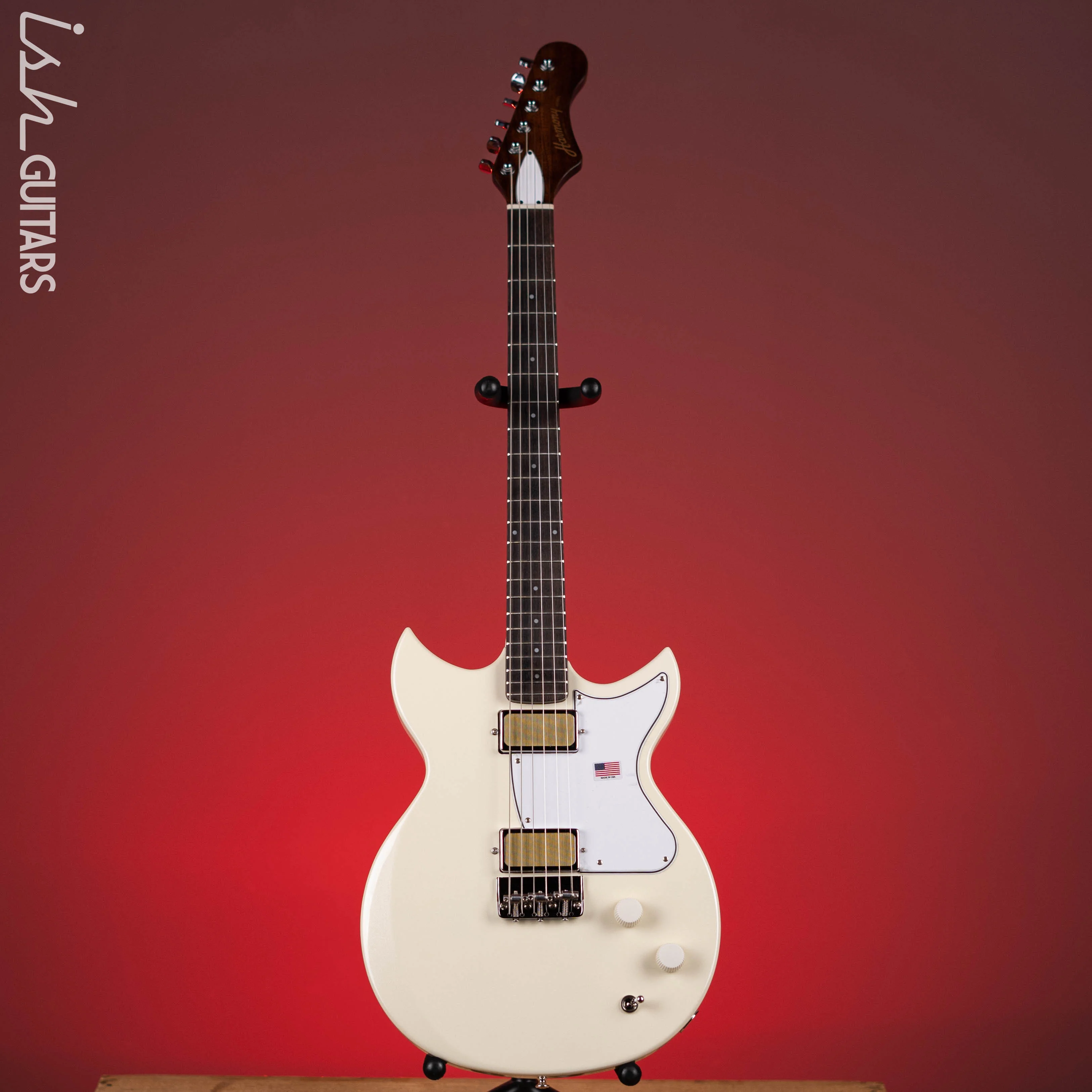Harmony Standard Rebel Electric Guitar Pearl White Demo - Image 2