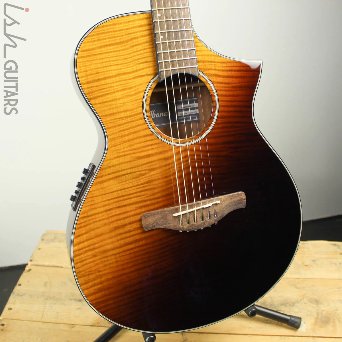 Ibanez AEWC32FM Thinline Amber Sunset Fade B-Stock