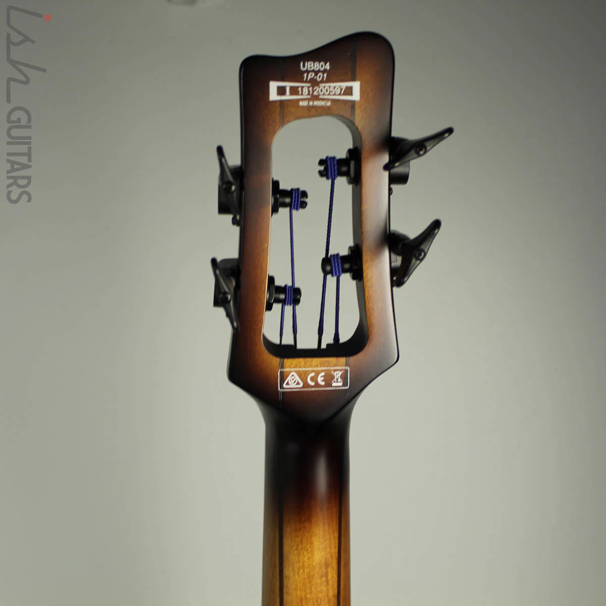 Ibanez Upright Bass UB804MOB Bass Workshop Mahogany Oil Burst - Image 12
