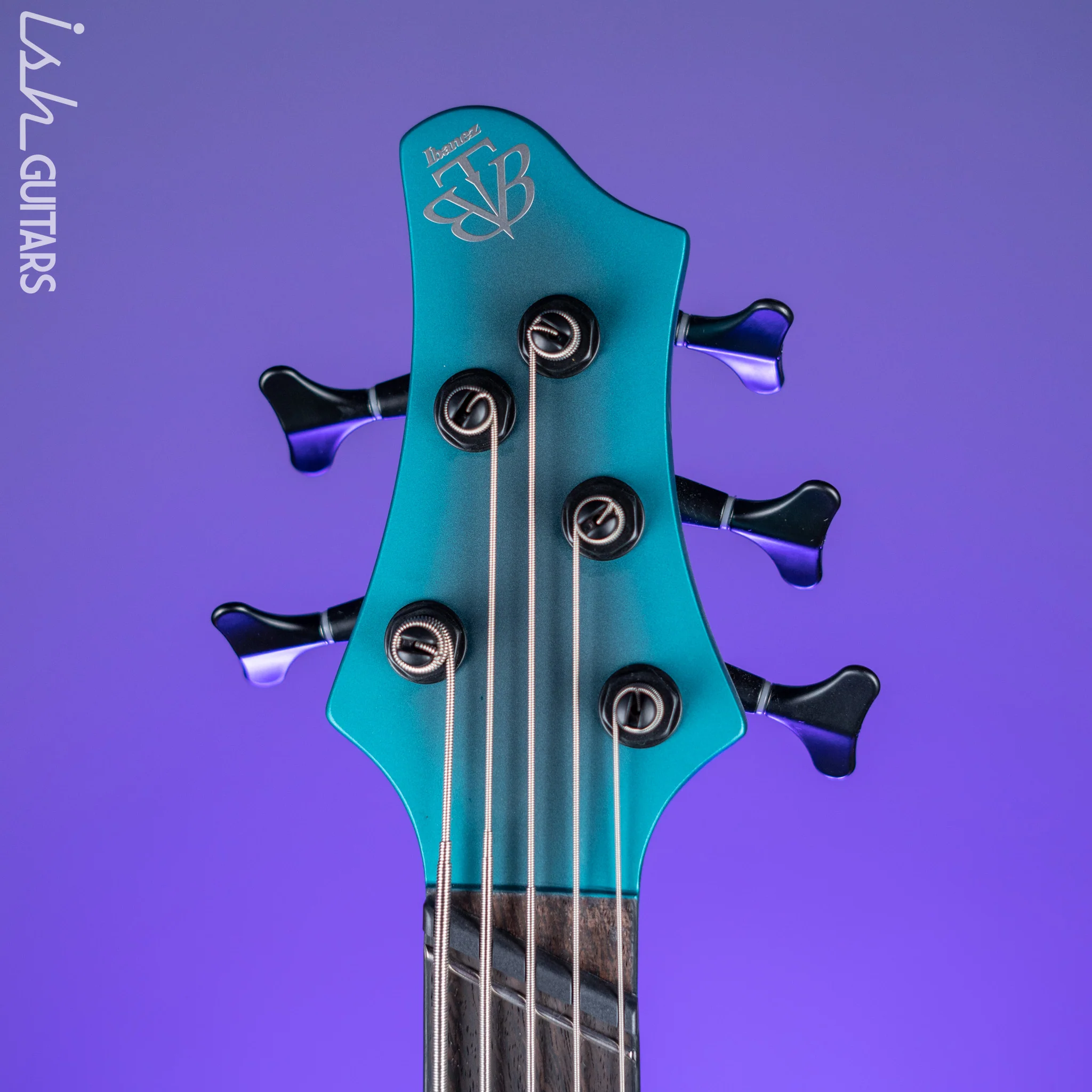 Ibanez BTB605MS Multi-Scale 5-String Bass Cerulean Aura Burst Matte - Image 6