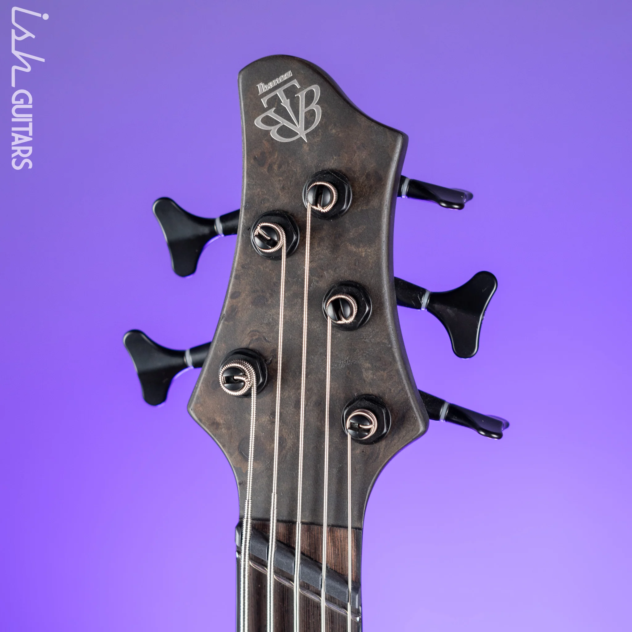 Ibanez BTB805MS 5-String Bass Transparent Gray Flat Demo - Image 5