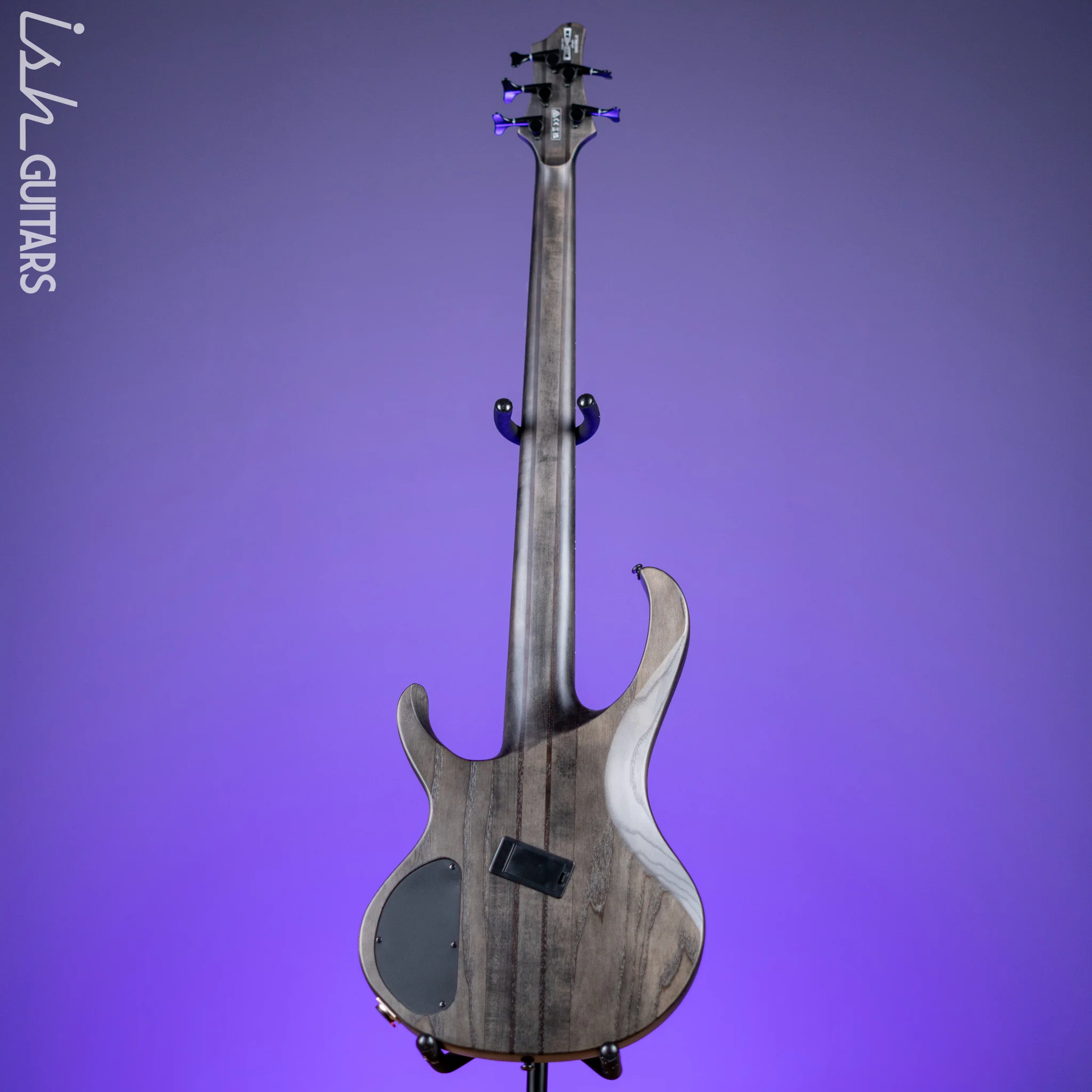 Ibanez BTB805MS Multi-Scale 5-String Bass Transparent Grey Flat - Image 6