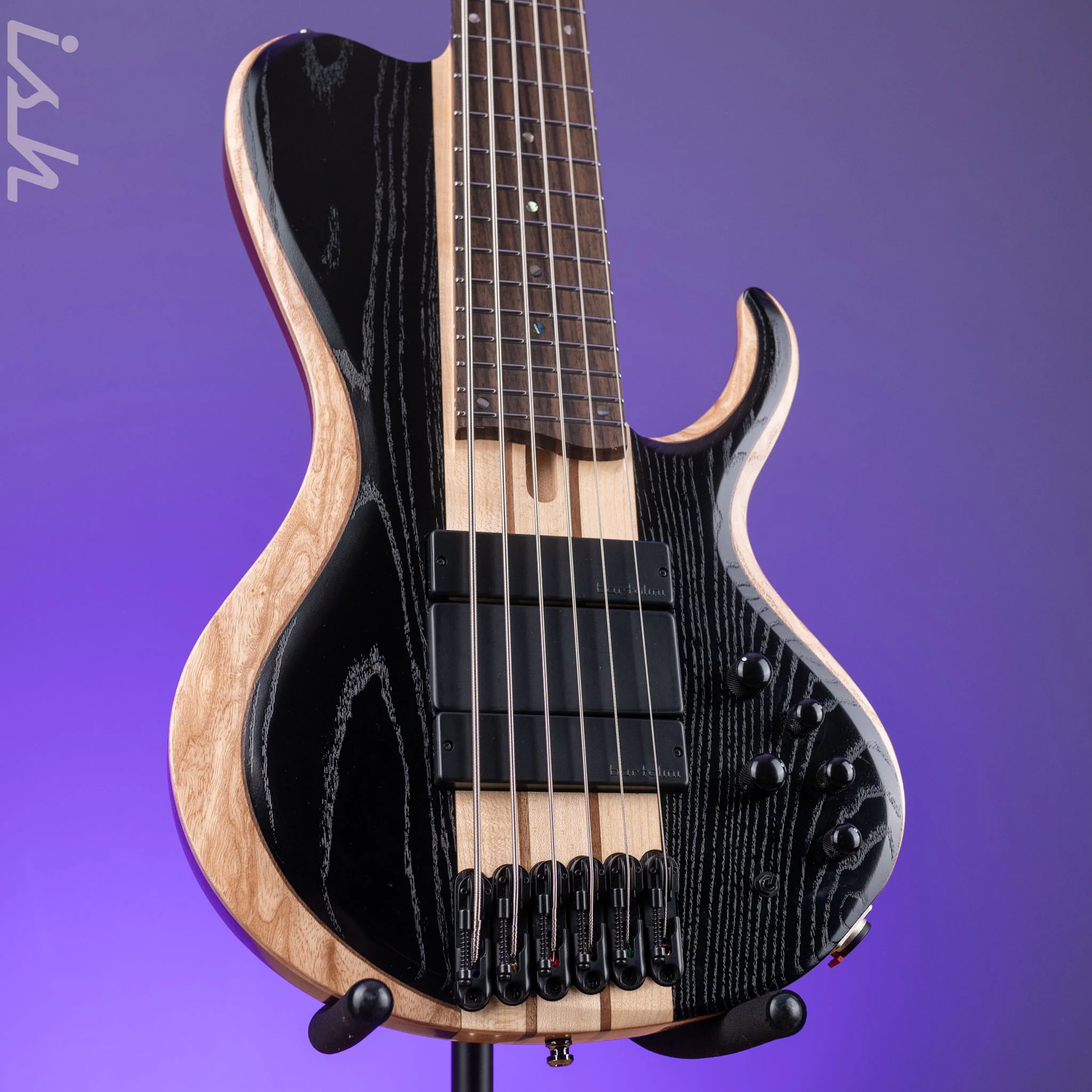 2023 Ibanez BTB866SC Bass Workshop 6-String Bass Weathered Black Low Gloss