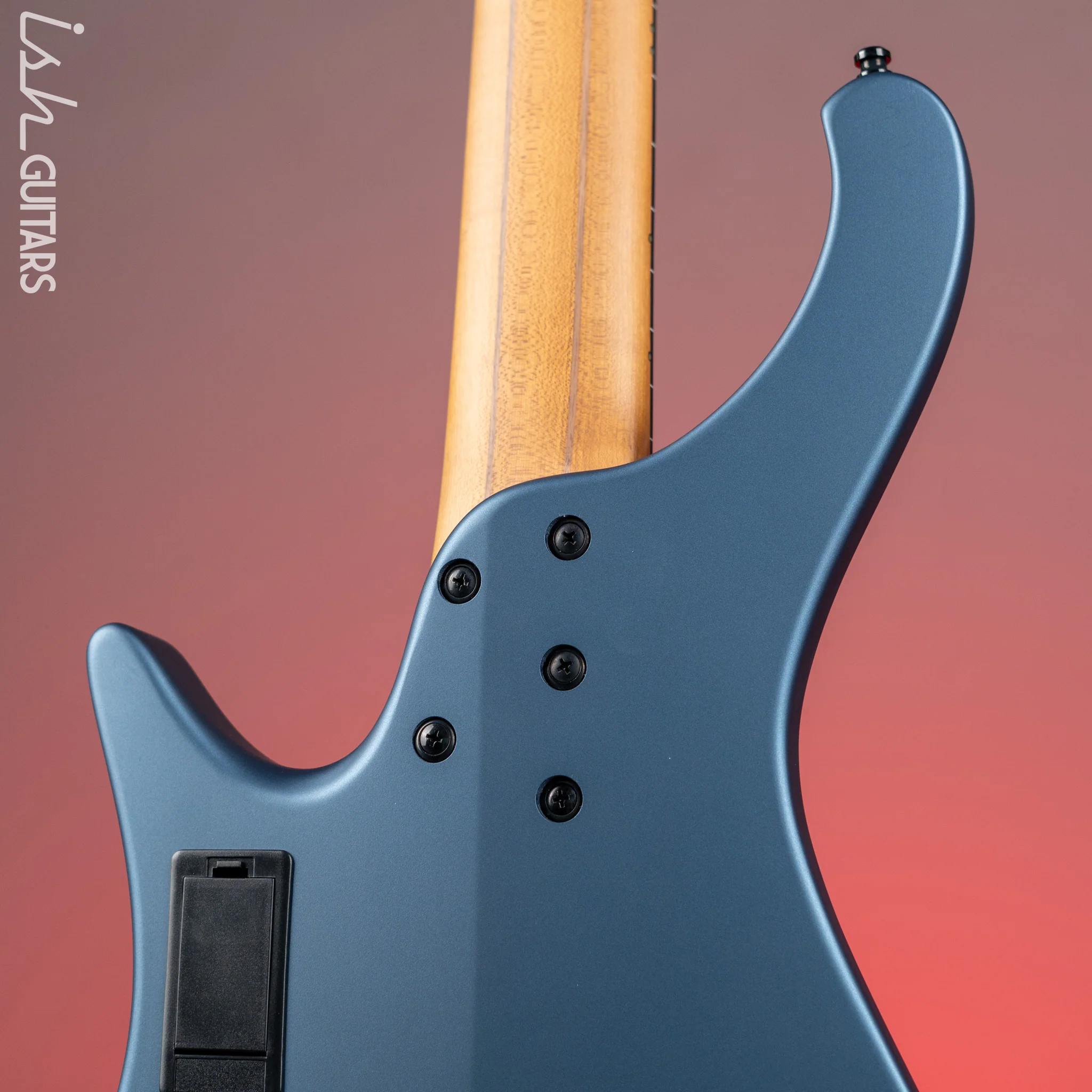 Ibanez EHB1005F Standard 5-String Fretless Multi-Scale Bass Arctic Ocean Matte Demo - Image 8