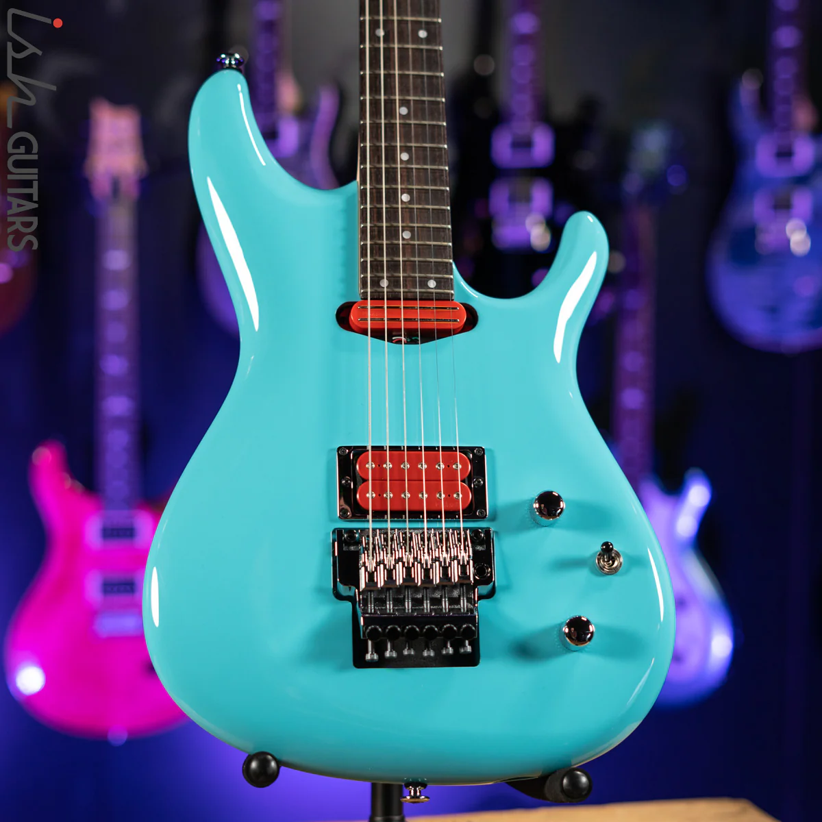 Ibanez JS2410 Joe Satriani Signature Electric Guitar Sky Blue Gloss Demo