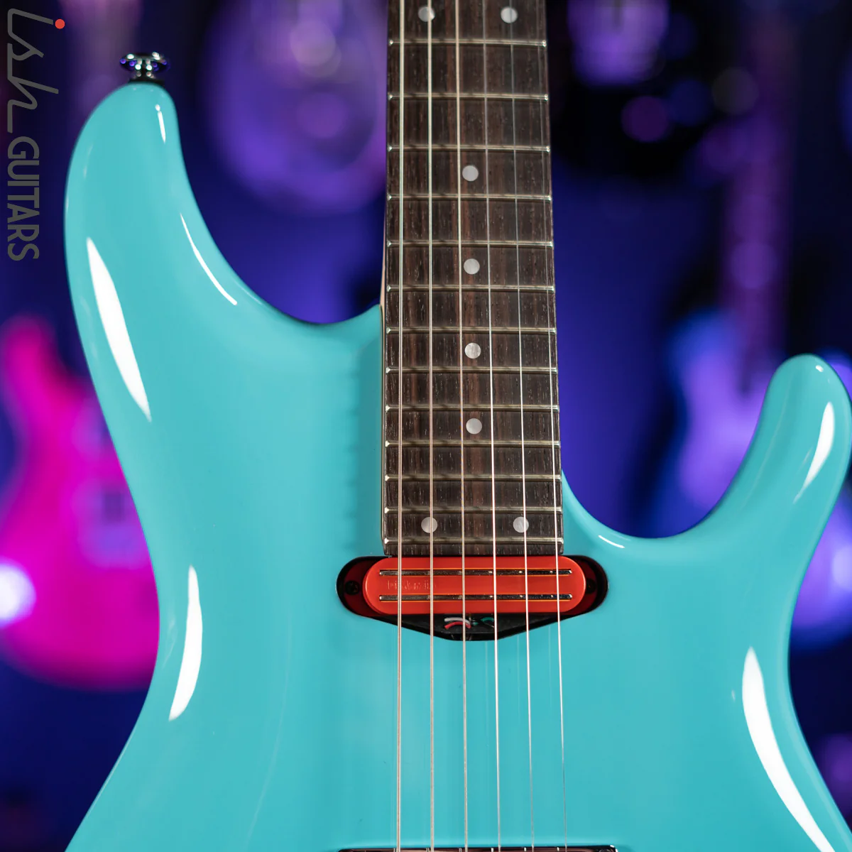 Ibanez JS2410 Joe Satriani Signature Electric Guitar Sky Blue Gloss Demo - Image 3