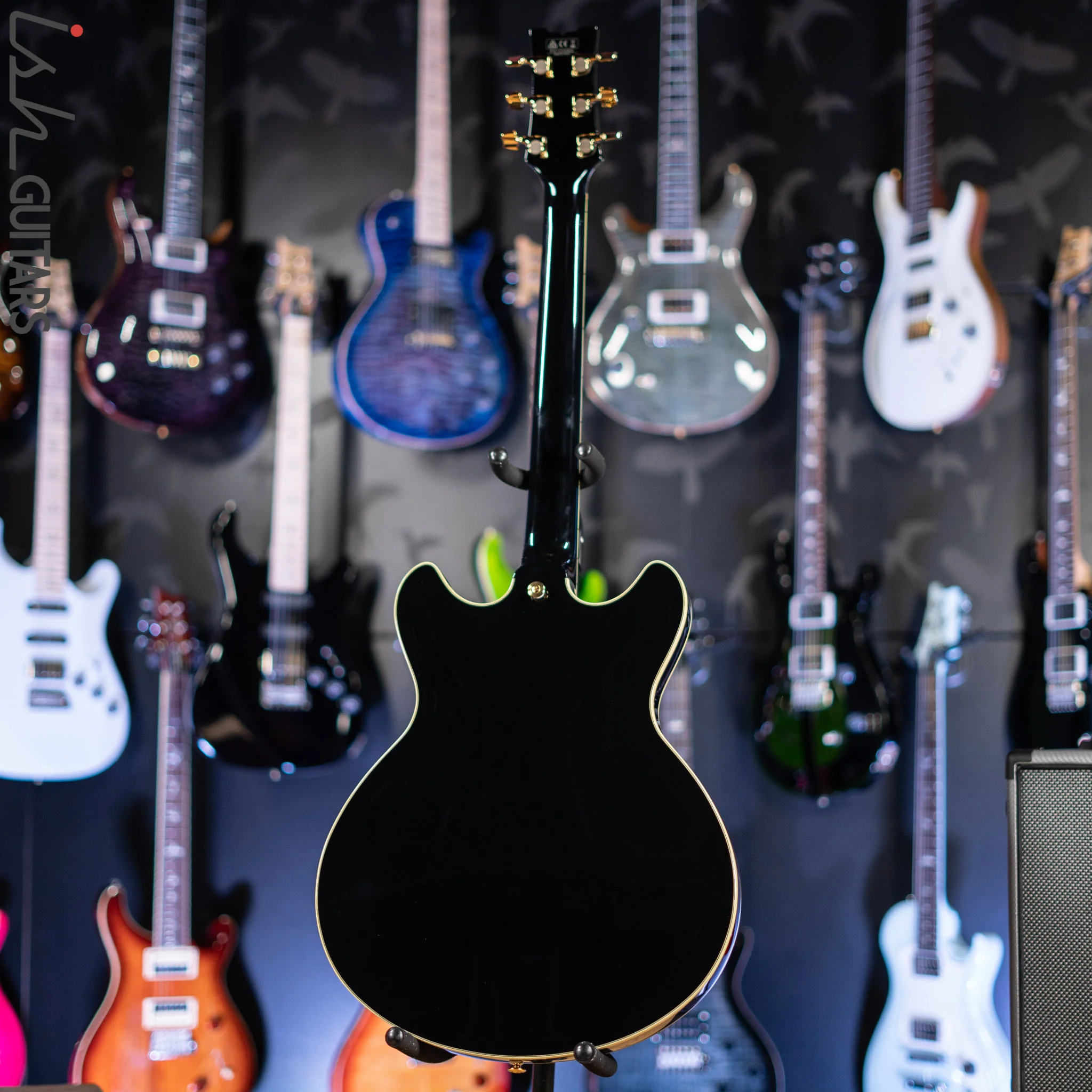 Ibanez JSM20TH John Scofield 20th Anniversary Signature Semi-Hollow Black - Image 7