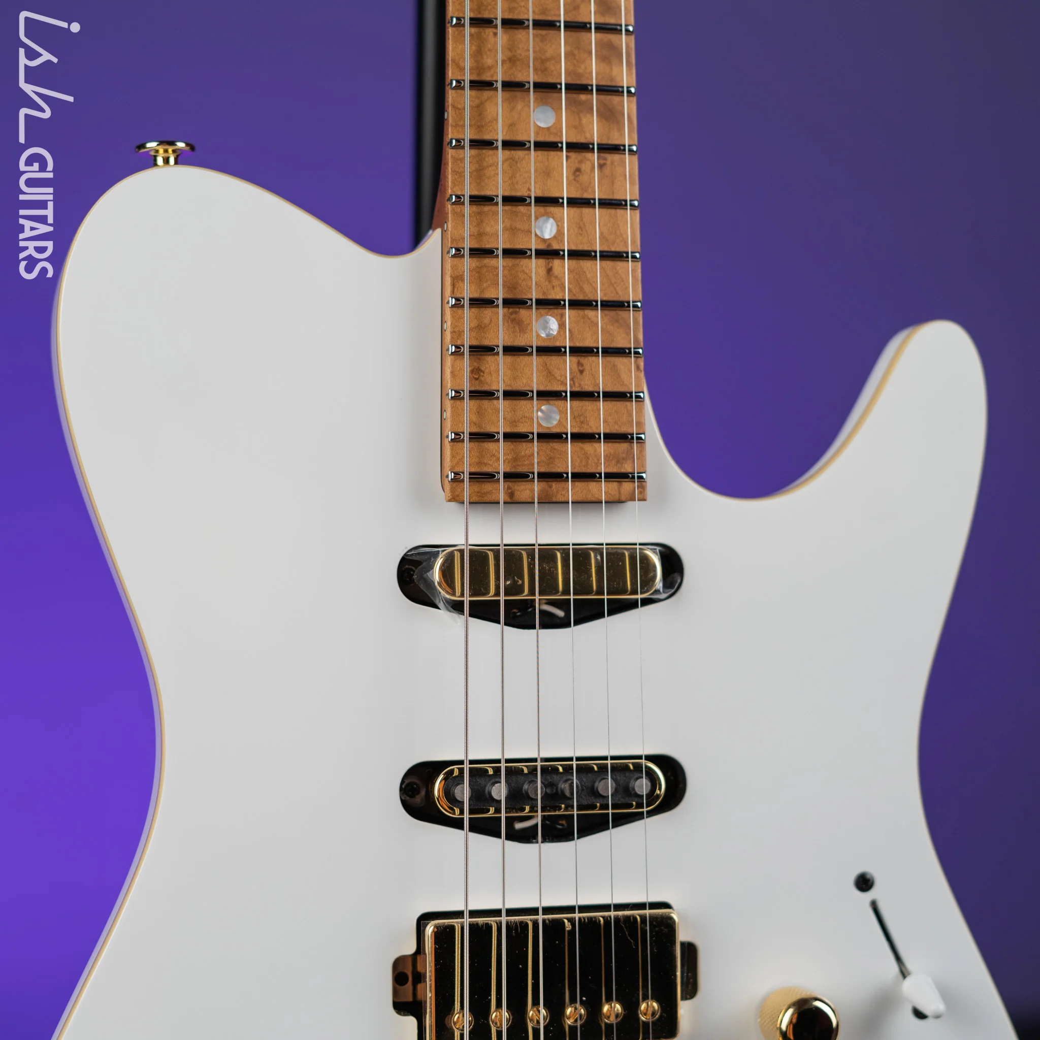Ibanez LB1 Lari Basilio Signature Prestige Electric Guitar White - Image 3
