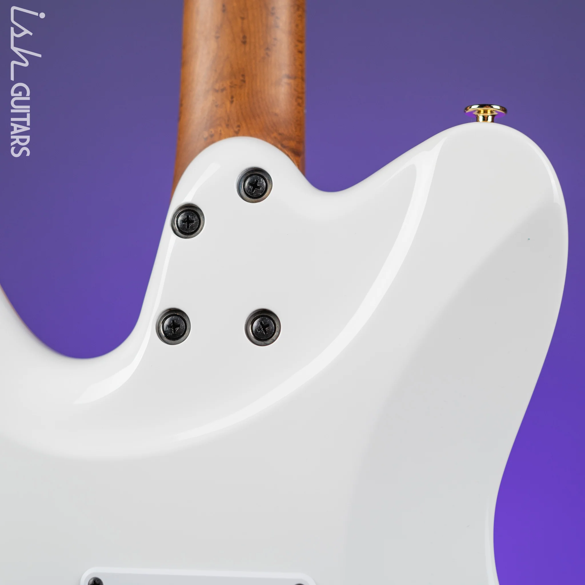Ibanez LB1 Lari Basilio Signature Prestige Electric Guitar White - Image 8