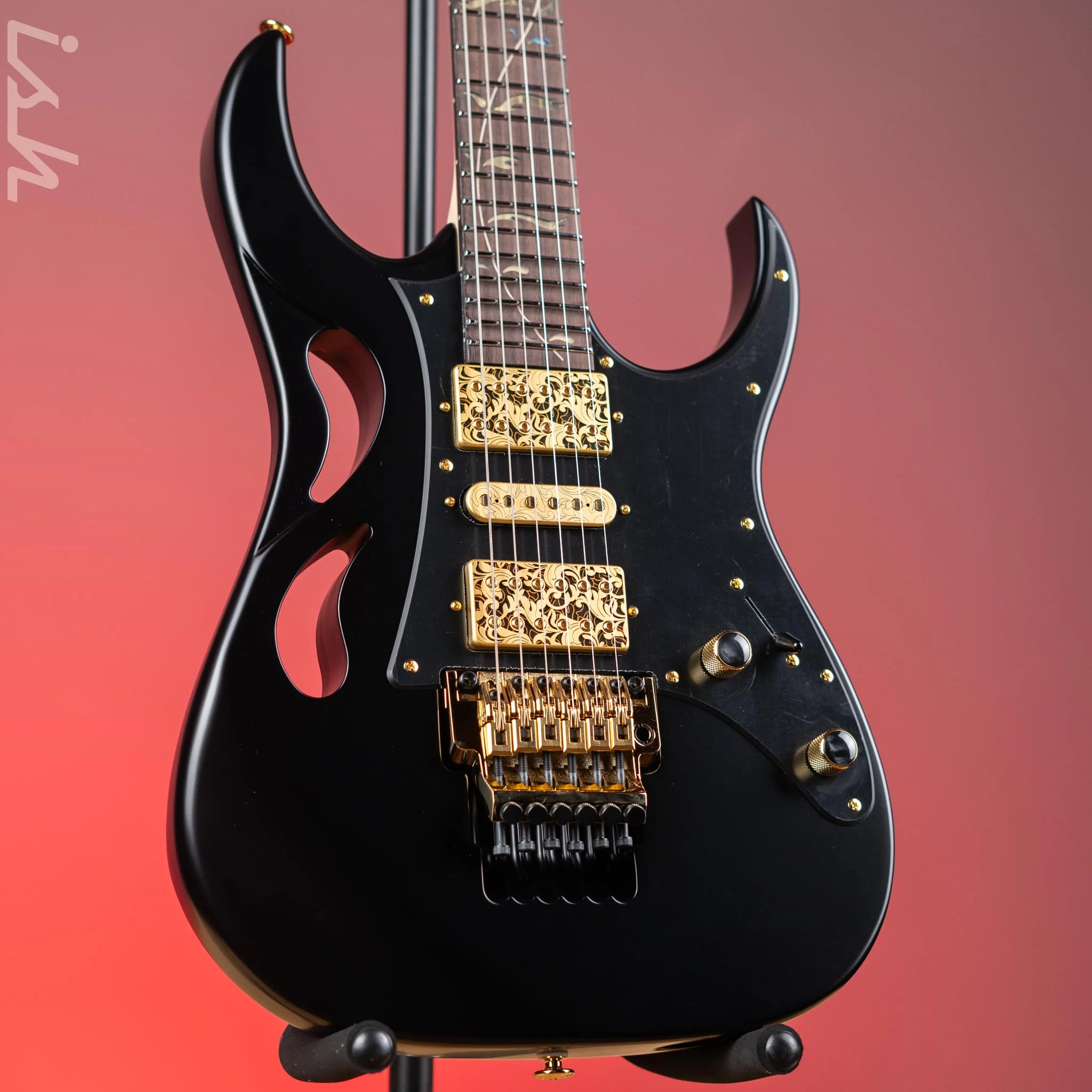 Ibanez PIA3761 Steve Vai Signature Electric Guitar Onyx Black