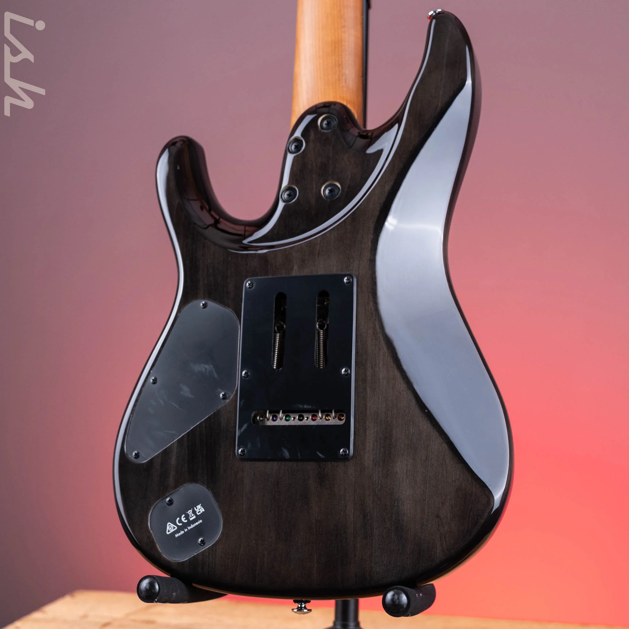 2024 Ibanez Premium AZ427P1PB 7-String Charcoal Black Burst - Image 8