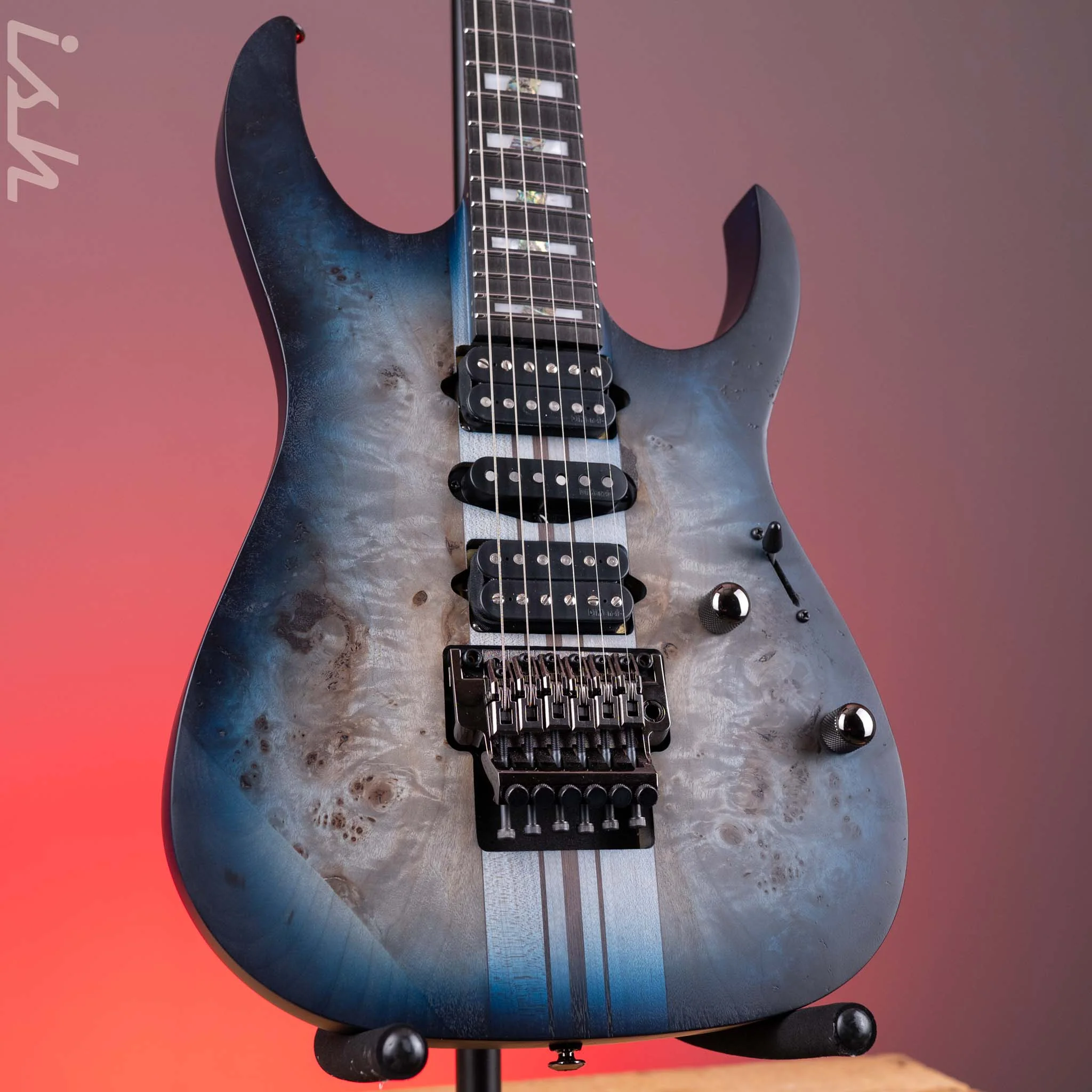 Ibanez Premium RGT1270PB Electric Guitar Blue Starburst Flat Demo