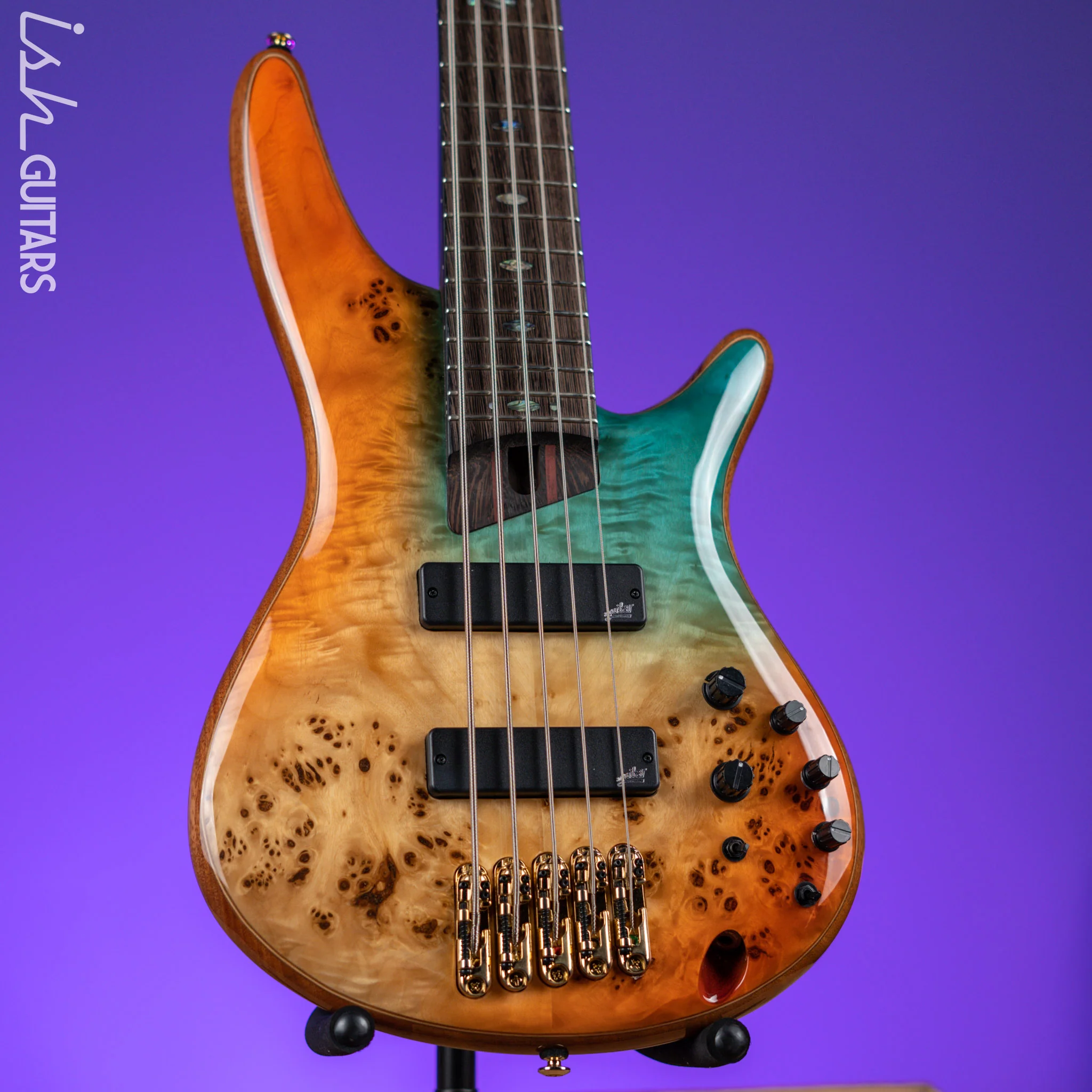 Ibanez Premium SR1605D 5-String Bass Autumn Sunset Sky Demo