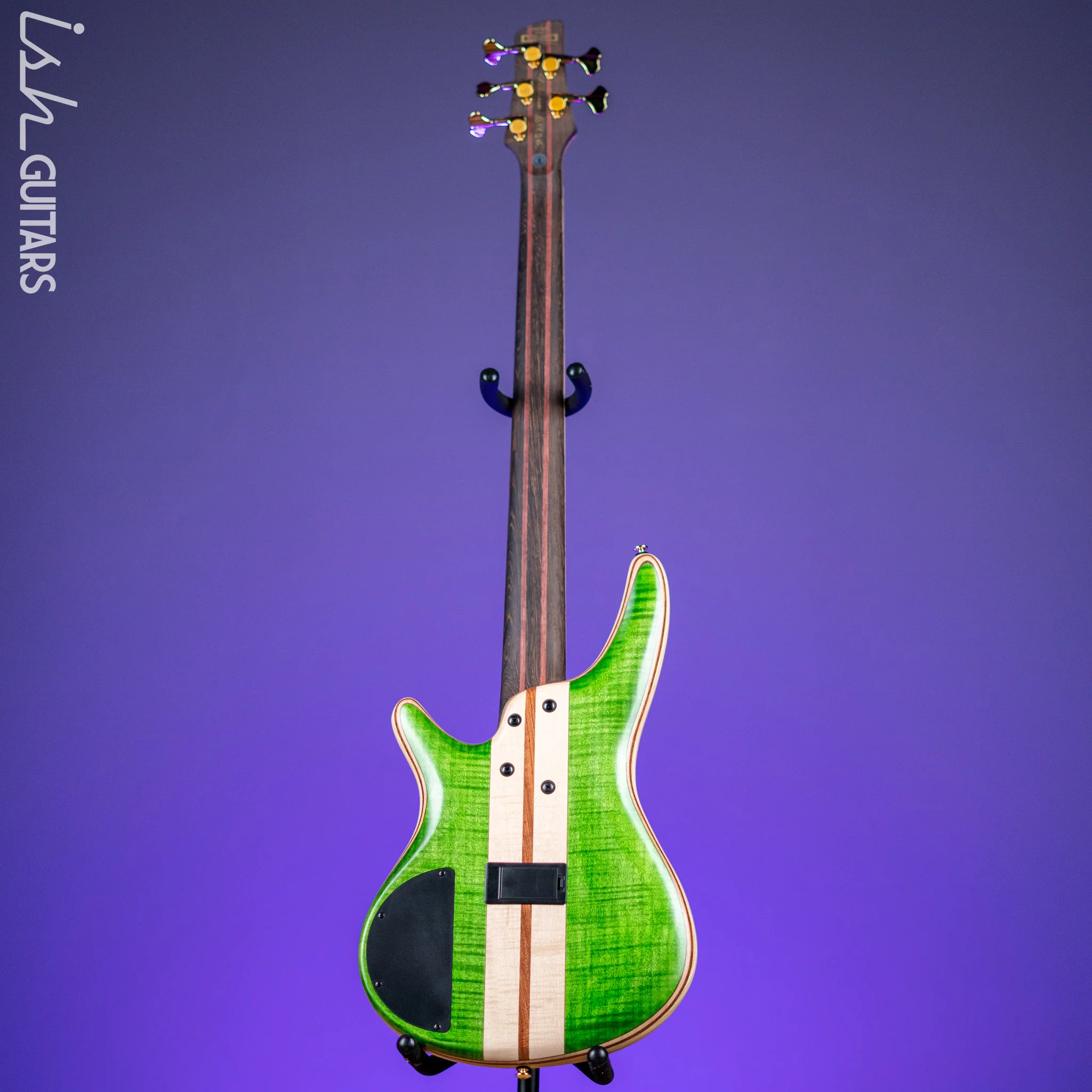 Ibanez Premium SR5FMDX 5-String Bass Emerald Green Low Gloss - Image 7