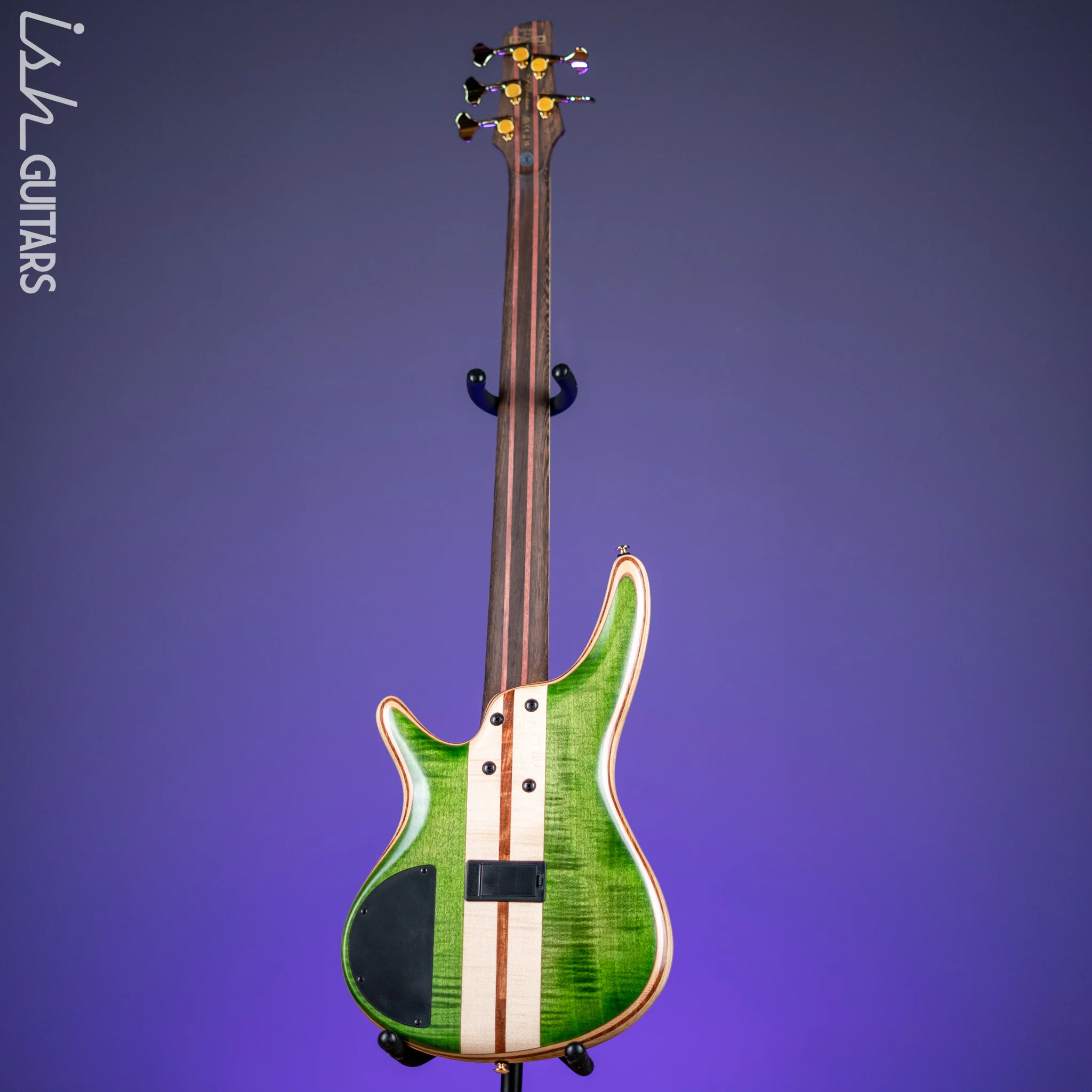 Ibanez Premium SR5FMDX 5-String Bass Emerald Green Low Gloss - Image 7