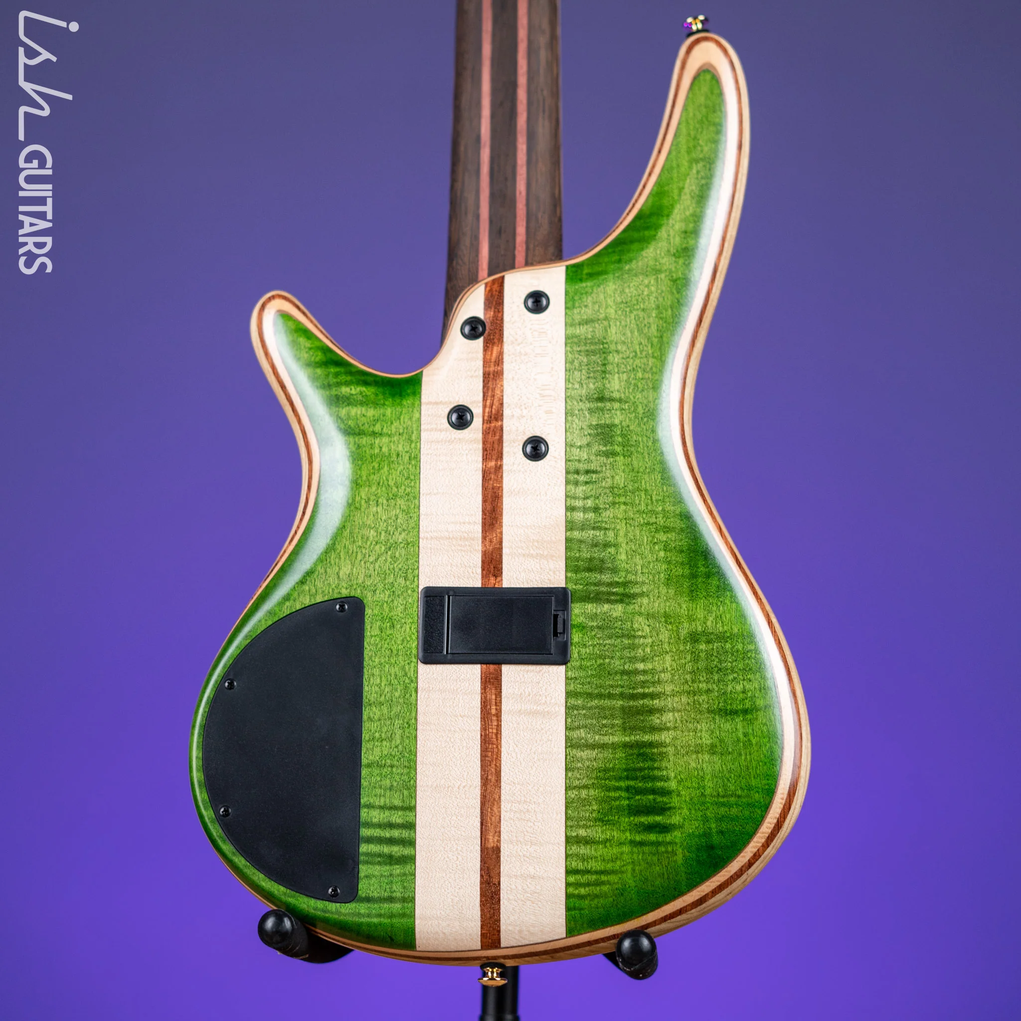 Ibanez Premium SR5FMDX 5-String Bass Emerald Green Low Gloss - Image 8