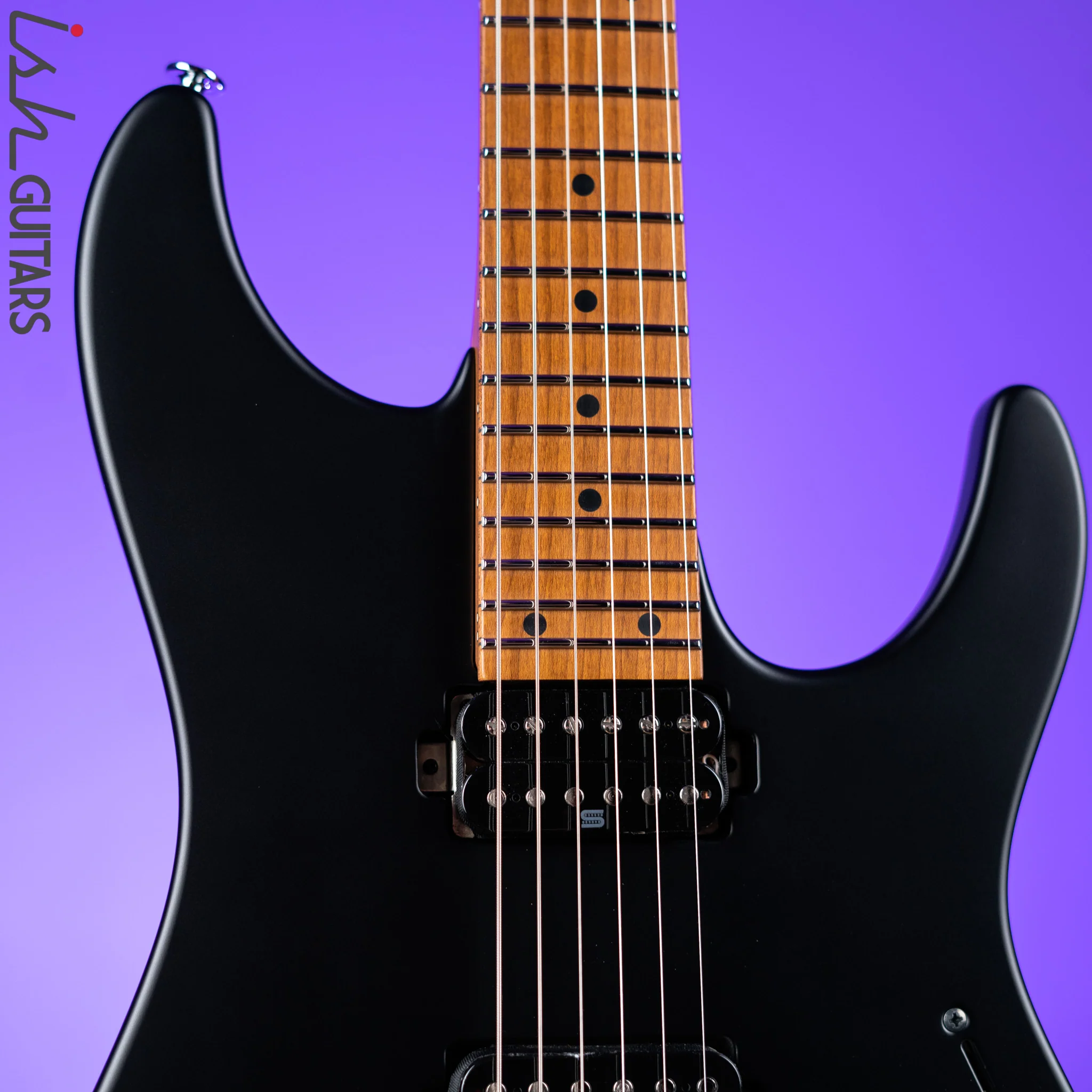 Ibanez Prestige AZ2402 Electric Guitar Flat Black - Image 3