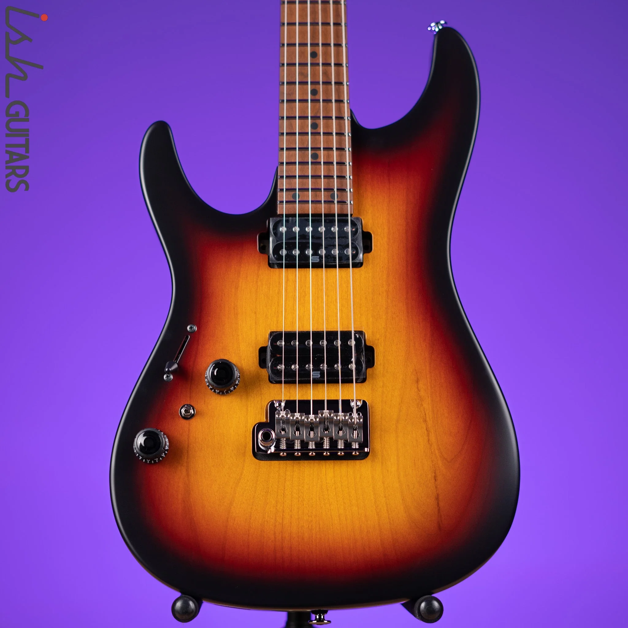 Ibanez Prestige AZ2402L Left Handed Electric Guitar Tri Fade Burst Flat