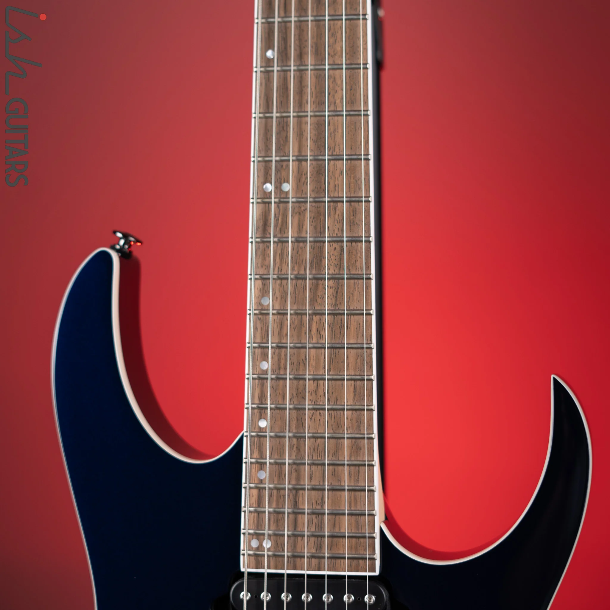 Ibanez Prestige RG2027XL 7-String Electric Guitar Deep Tide Blue - Image 6