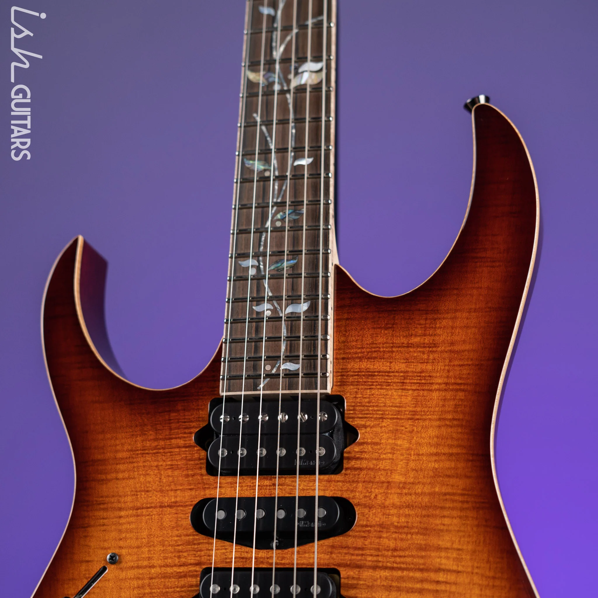 Ibanez RG8570ZL J.Custom Electric Guitar Left Handed Brownish Sphalerite - Image 3
