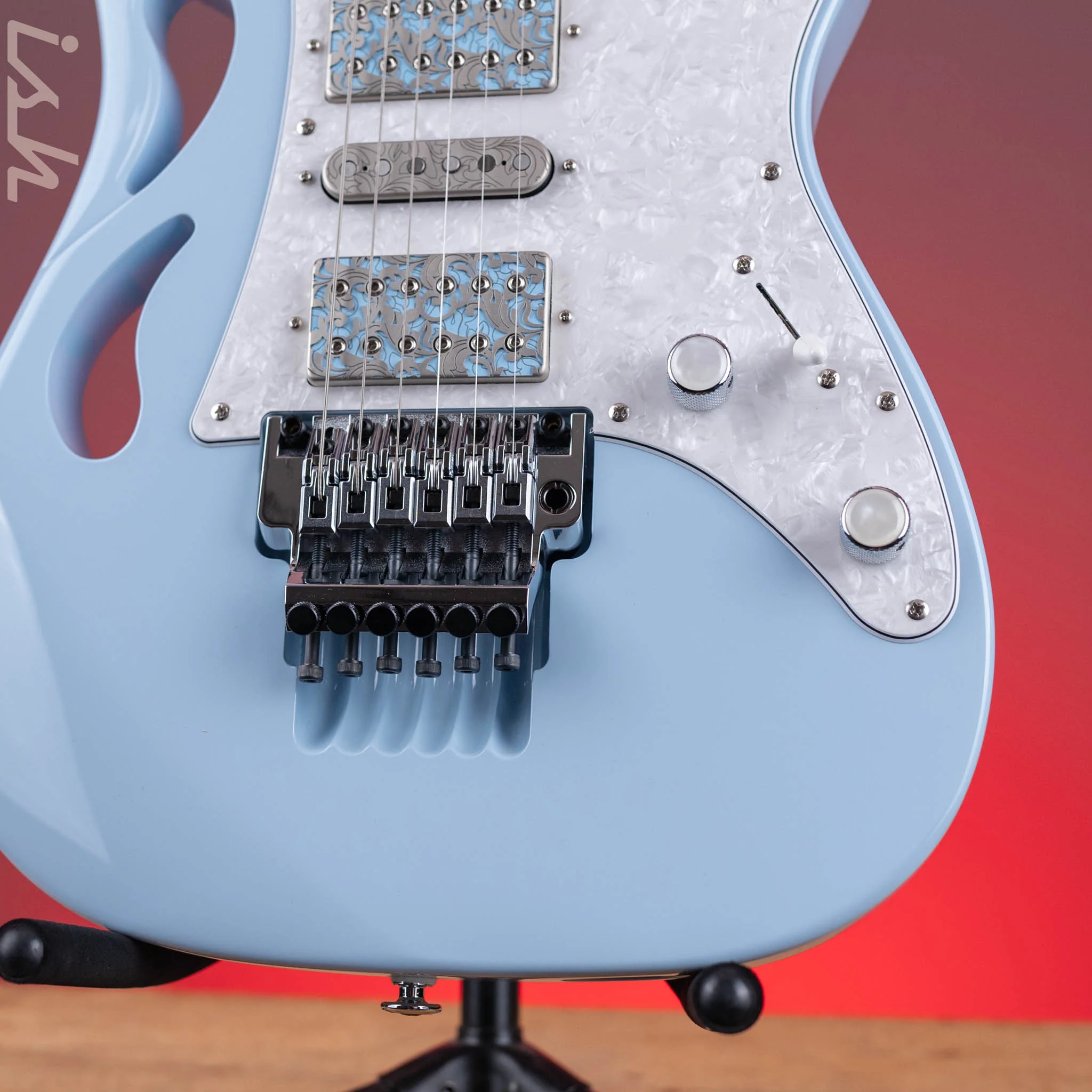 Ibanez Steve Vai Signature PIA3761C Blue Powder Demo - Image 4