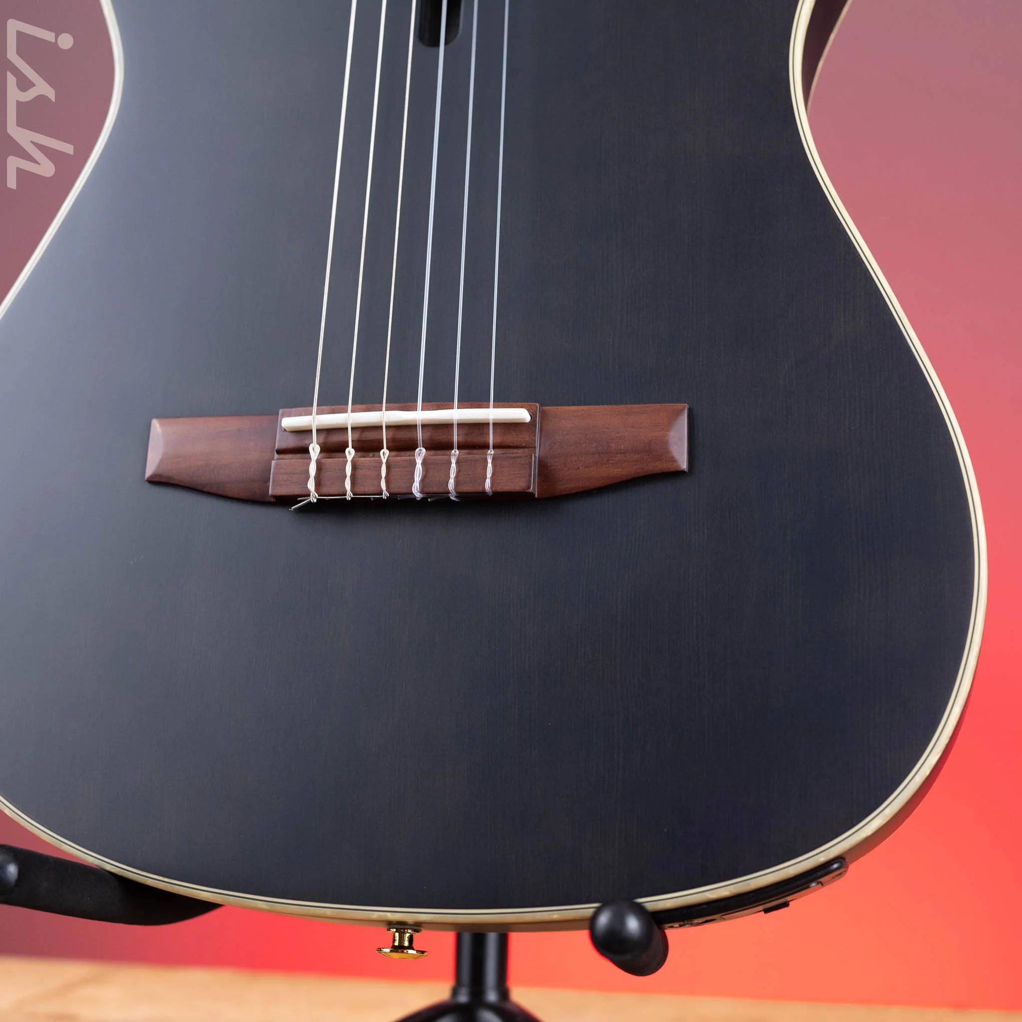 Ibanez TOD10N Tim Henson Signature Nylon Acoustic-Electric Guitar Transparent Black Flat - Image 4