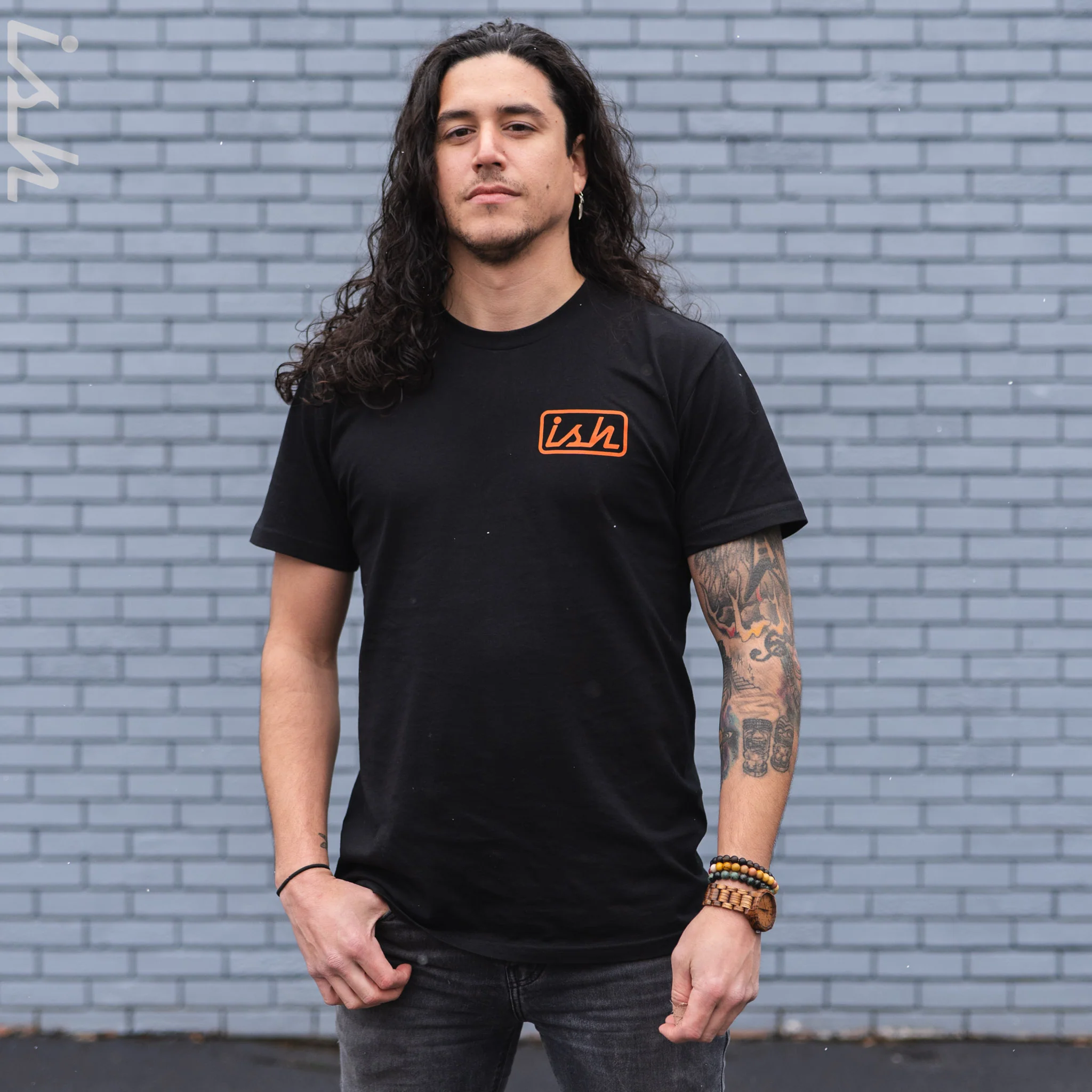 Ish Logo T-Shirt Black - Image 2