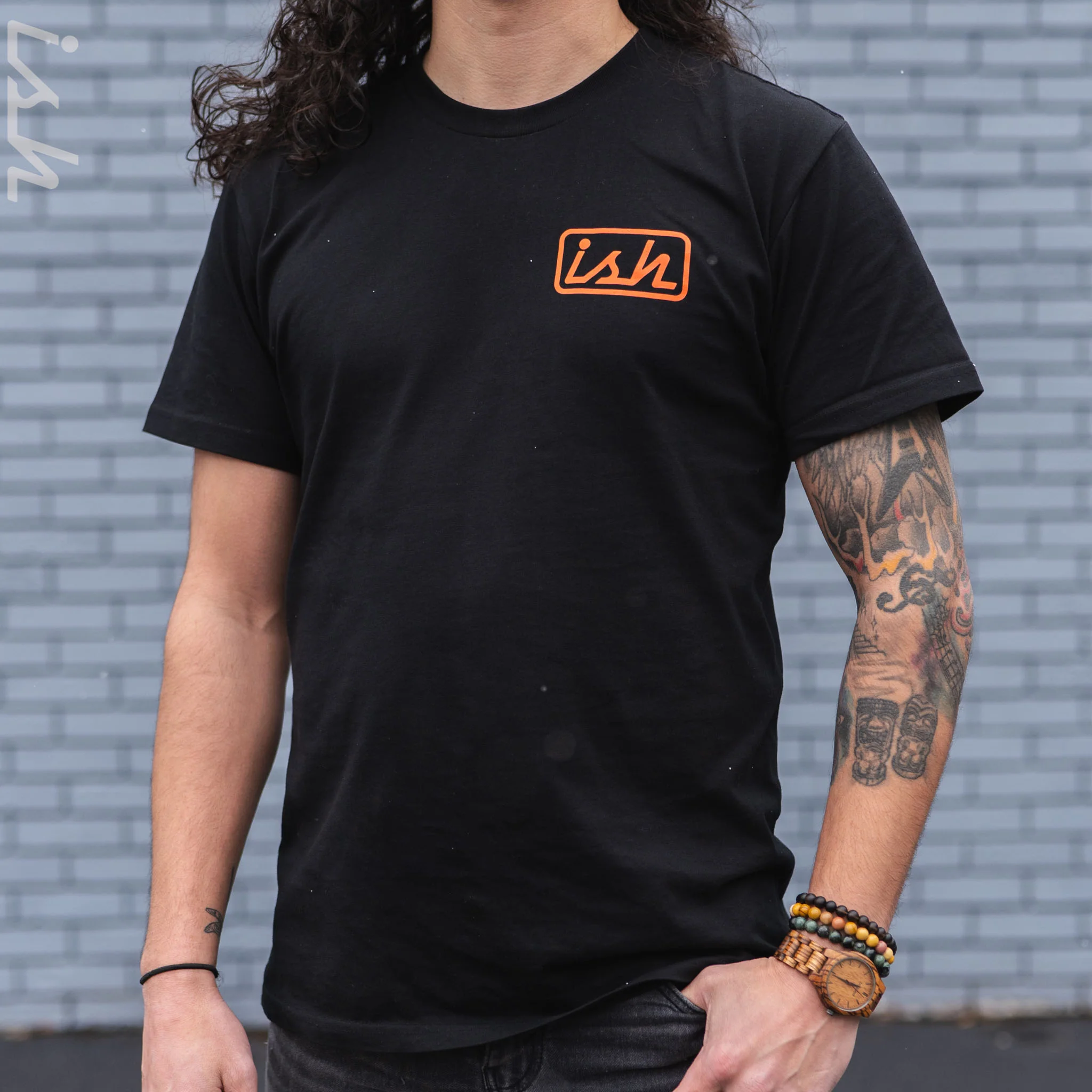 Ish Logo T-Shirt Black - Image 3