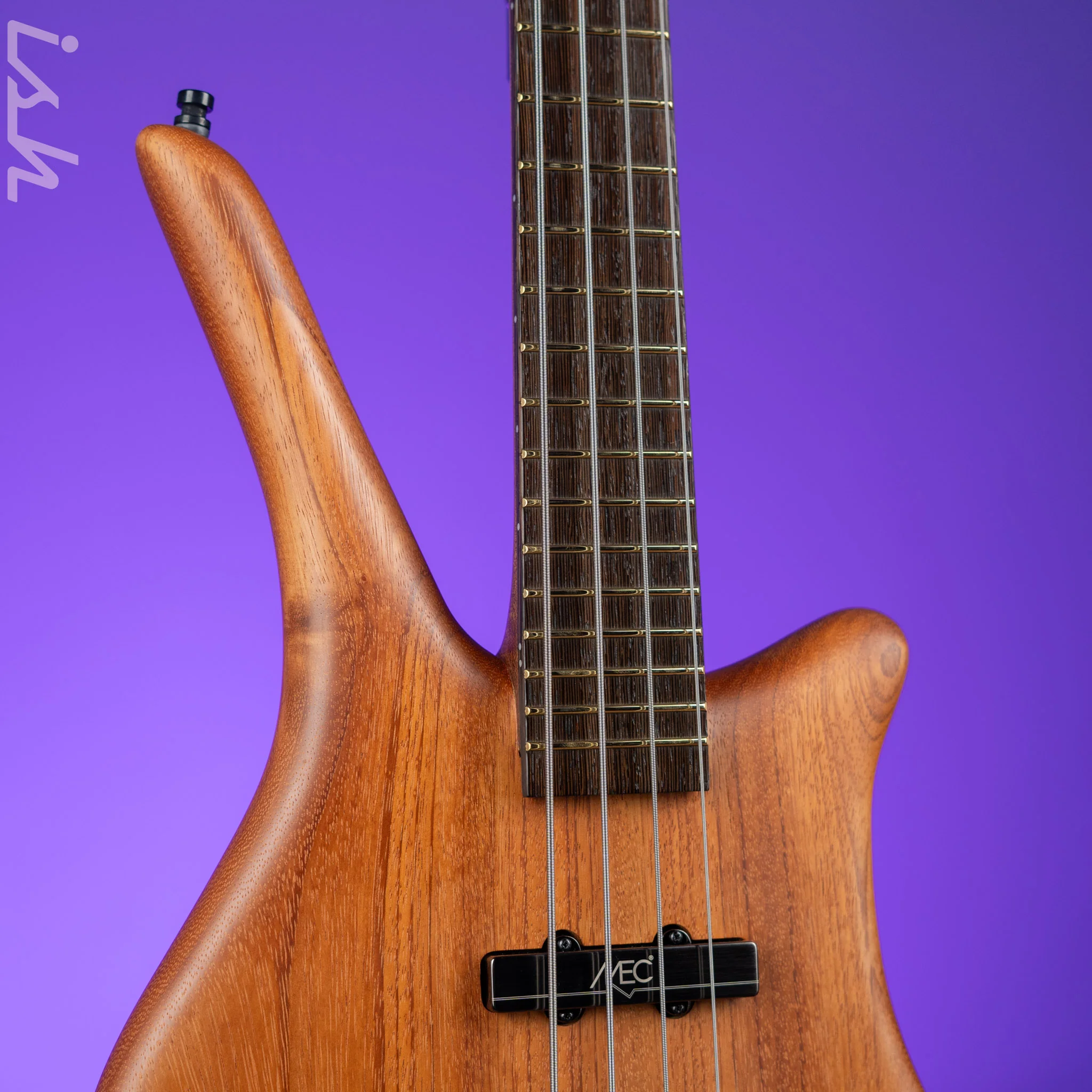 Ish x Warwick Dolphin SN TCS Custom Shop Endangered Species 4-String Bass Wenge Fretboard - Image 3