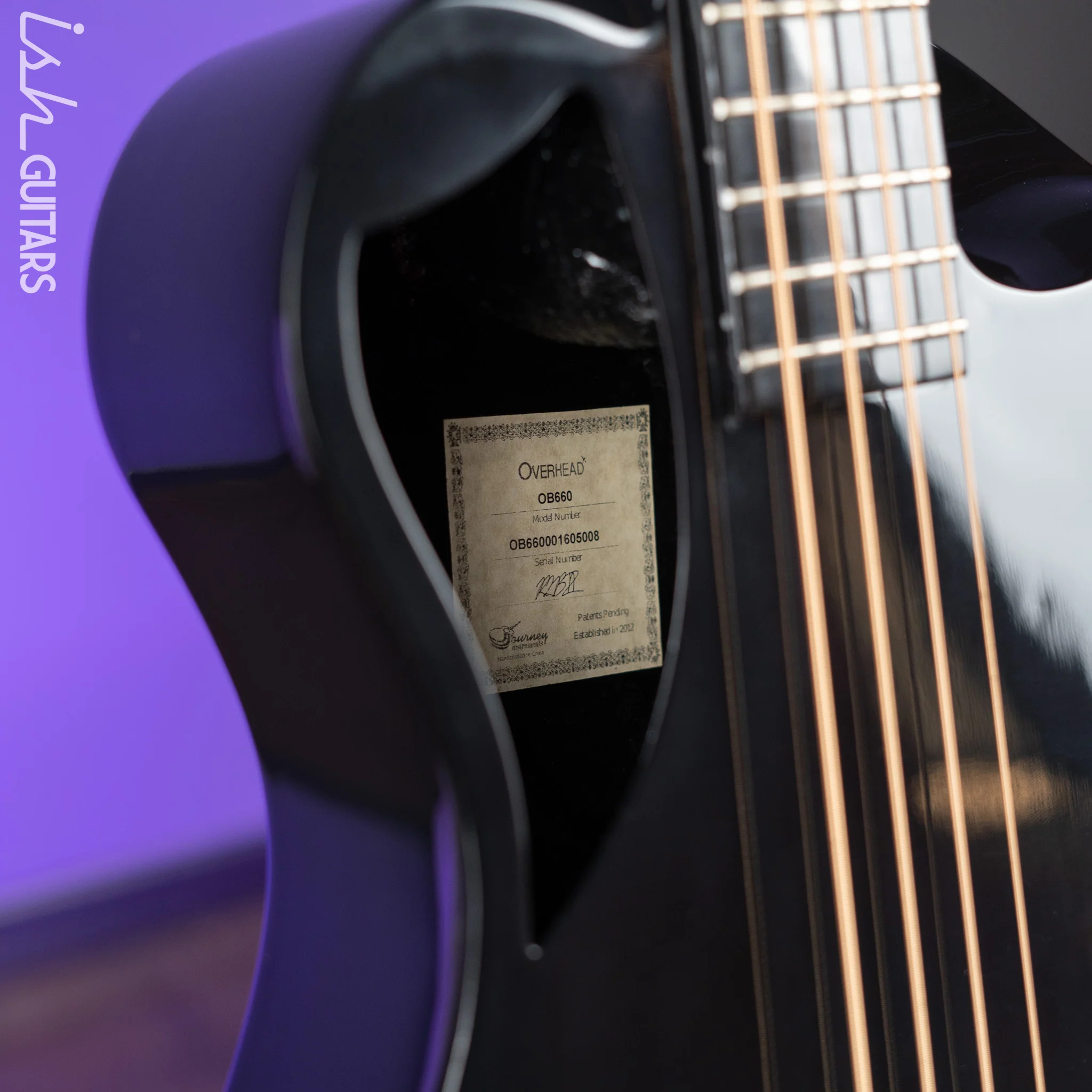 Journey Instruments Overhead OB660 Carbon Black Bass - Image 5