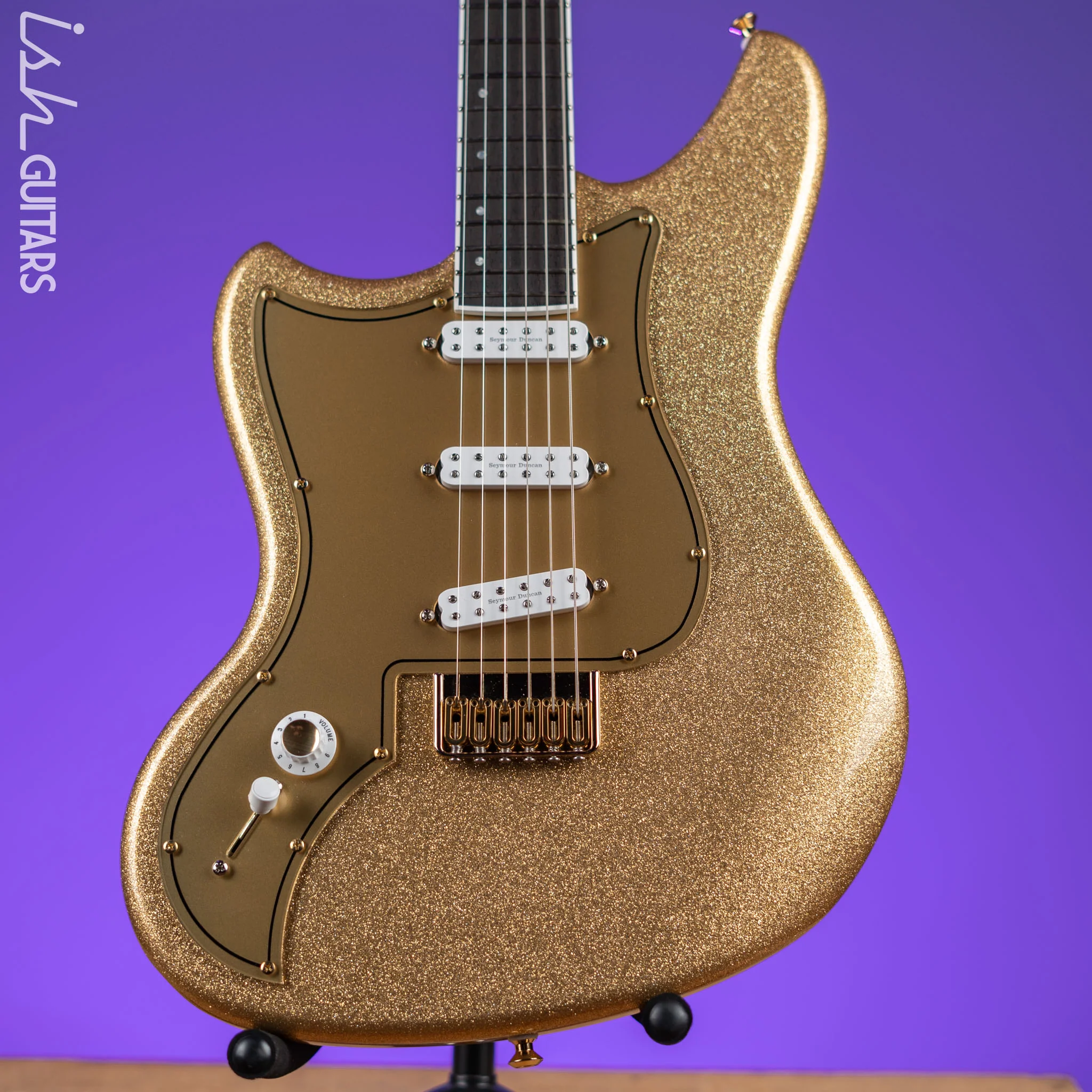 Kauer Electroliner Left-Handed Custom Guitar Sahara Gold Flake