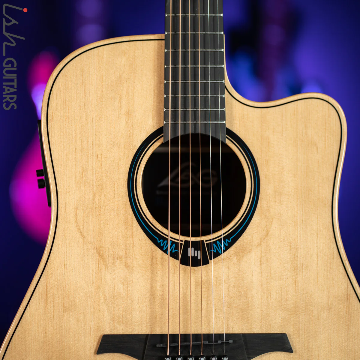 Lâg THV30DCE Dreadnought Hyvibe Tramontane Smart Guitar - Image 3
