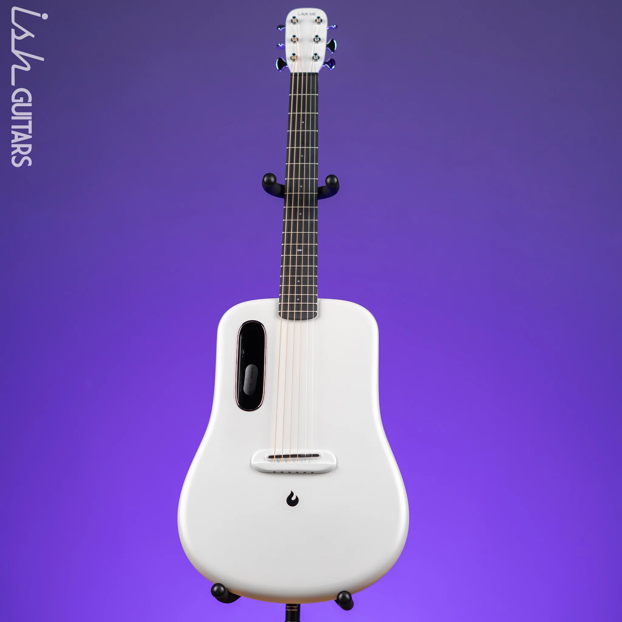 Lava Music LAVA ME 4 Carbon 36" Smart Acoustic-Electric Guitar White (w/ Airflow Bag) - Image 2